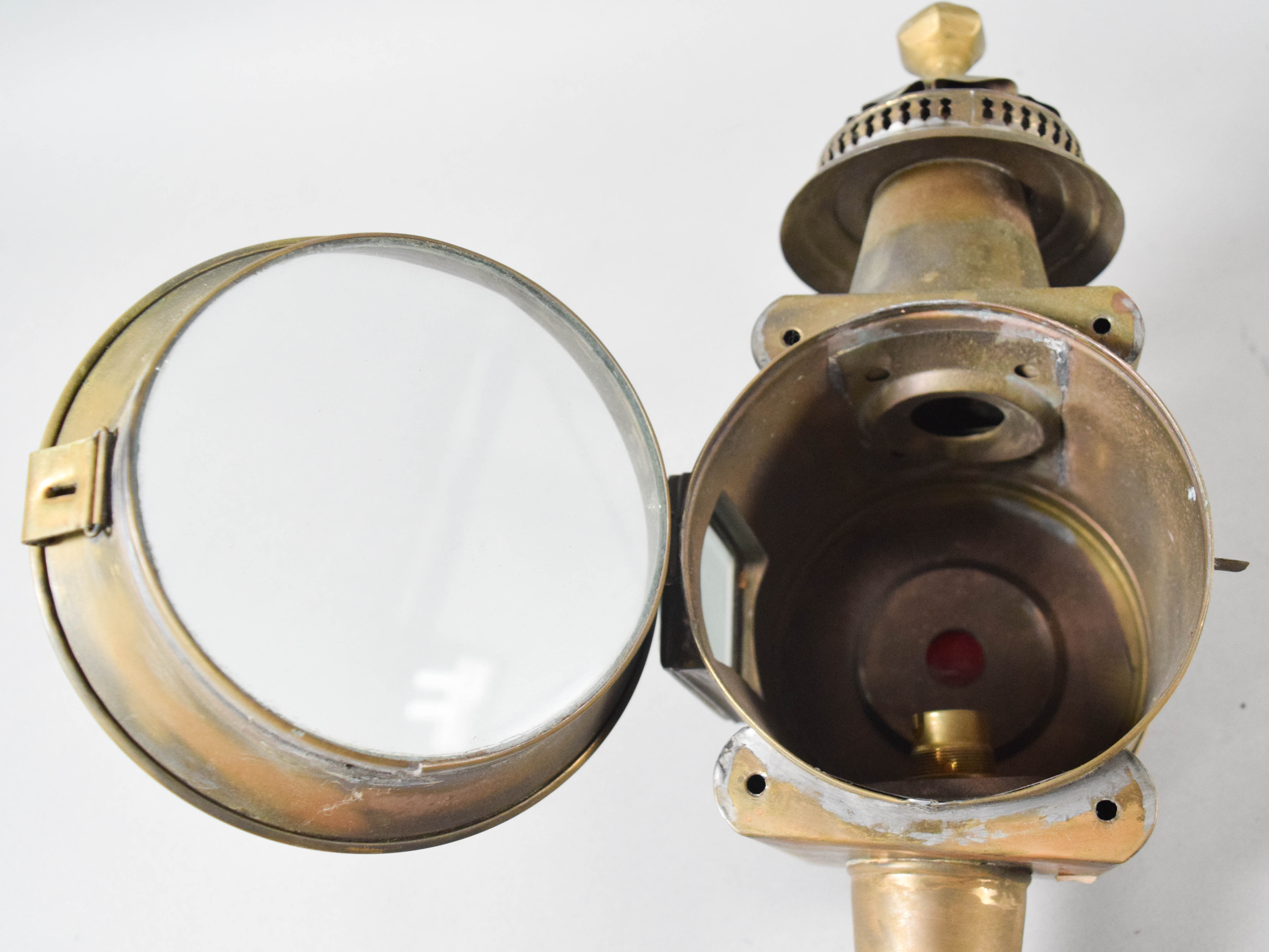 Near Pair of Limehouse Lamp Co. Brass Carriage Lamps