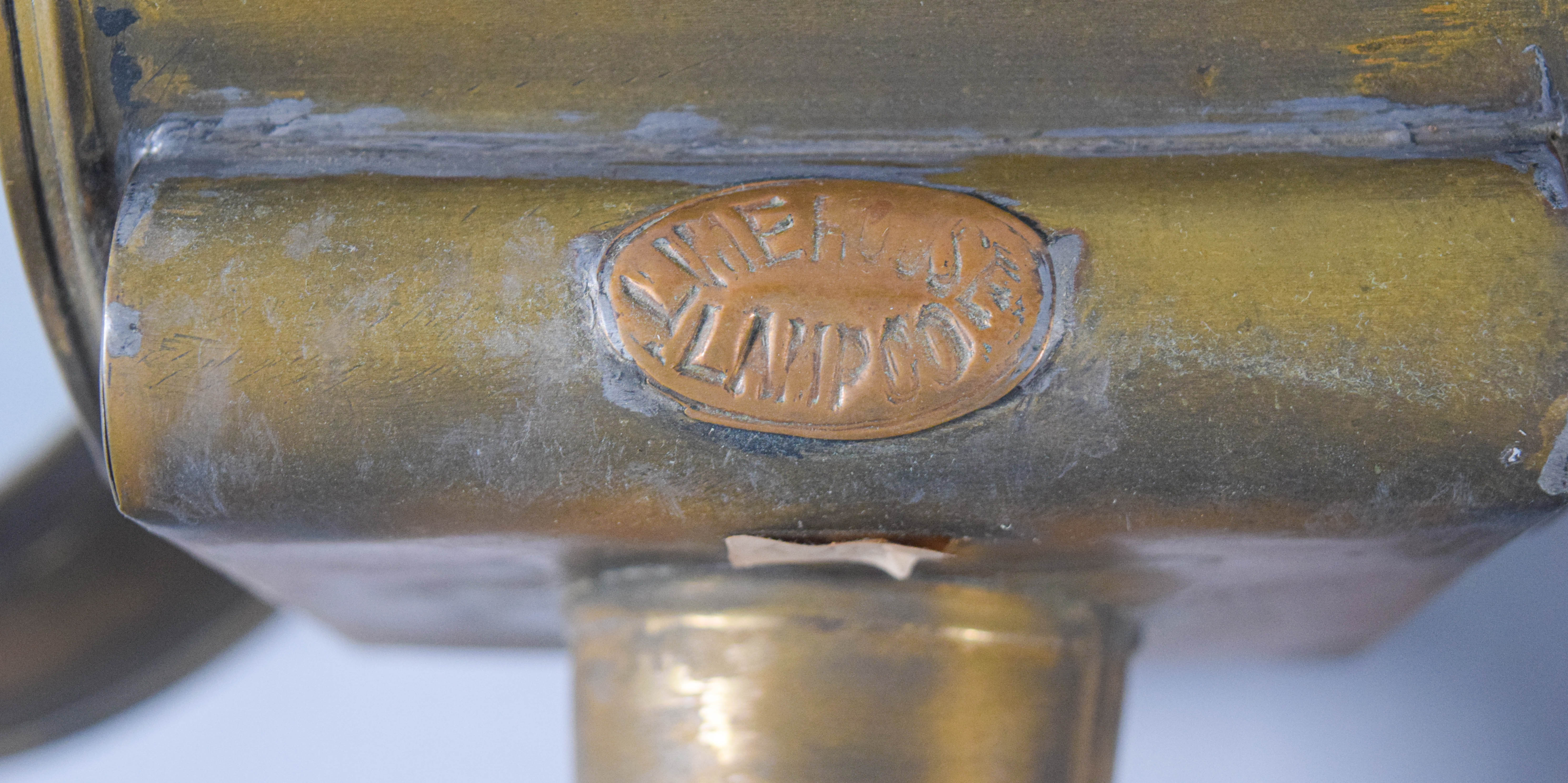 Near Pair of Limehouse Lamp Co. Brass Carriage Lamps