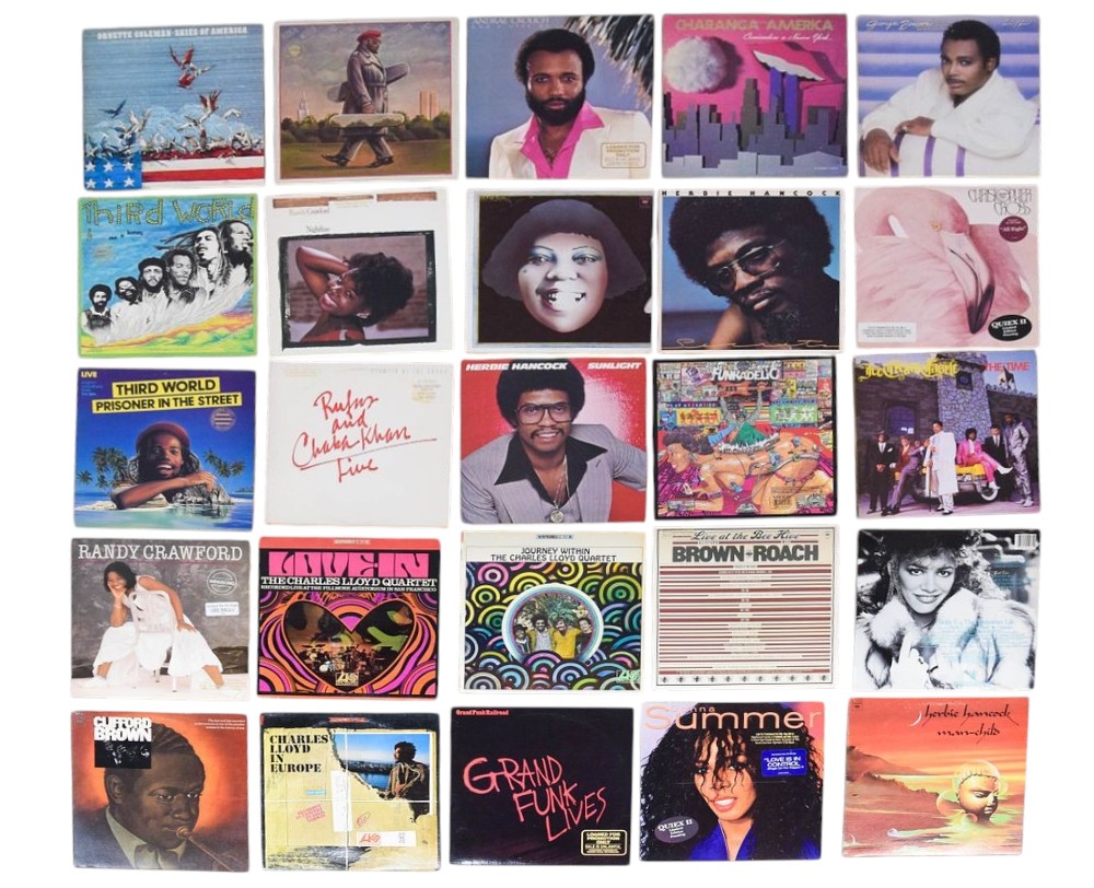 25 Vinyl LPs Featuring Jazz, Funk, Soul, and Reggae Artists
