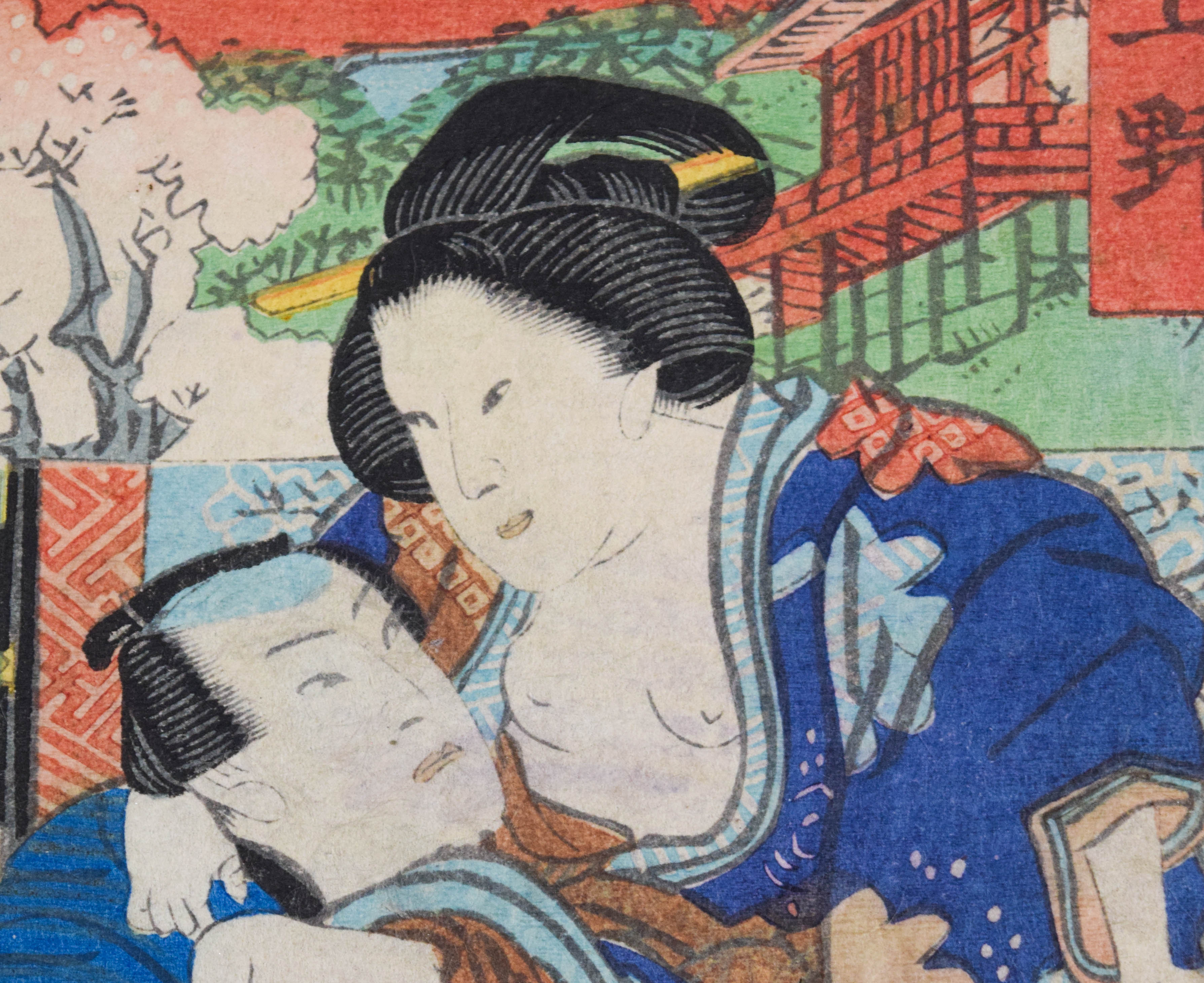 Group of 3 Japanese Woodblocks & Booklet