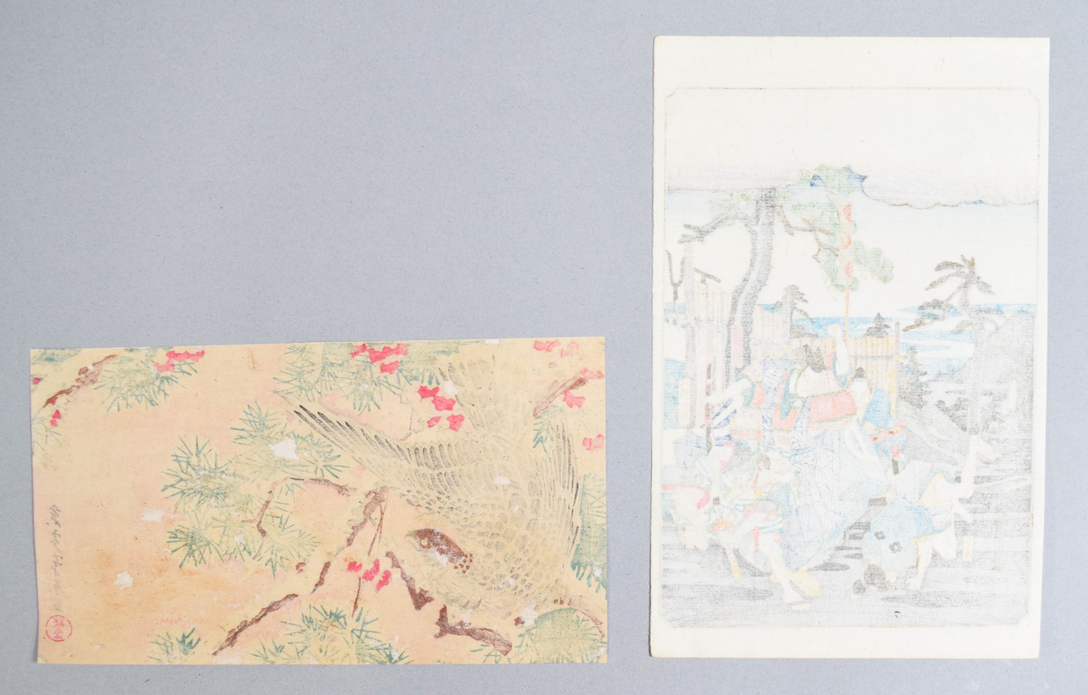 2 Japanese Woodblock Prints Attributed to Utagawa Hiroshige