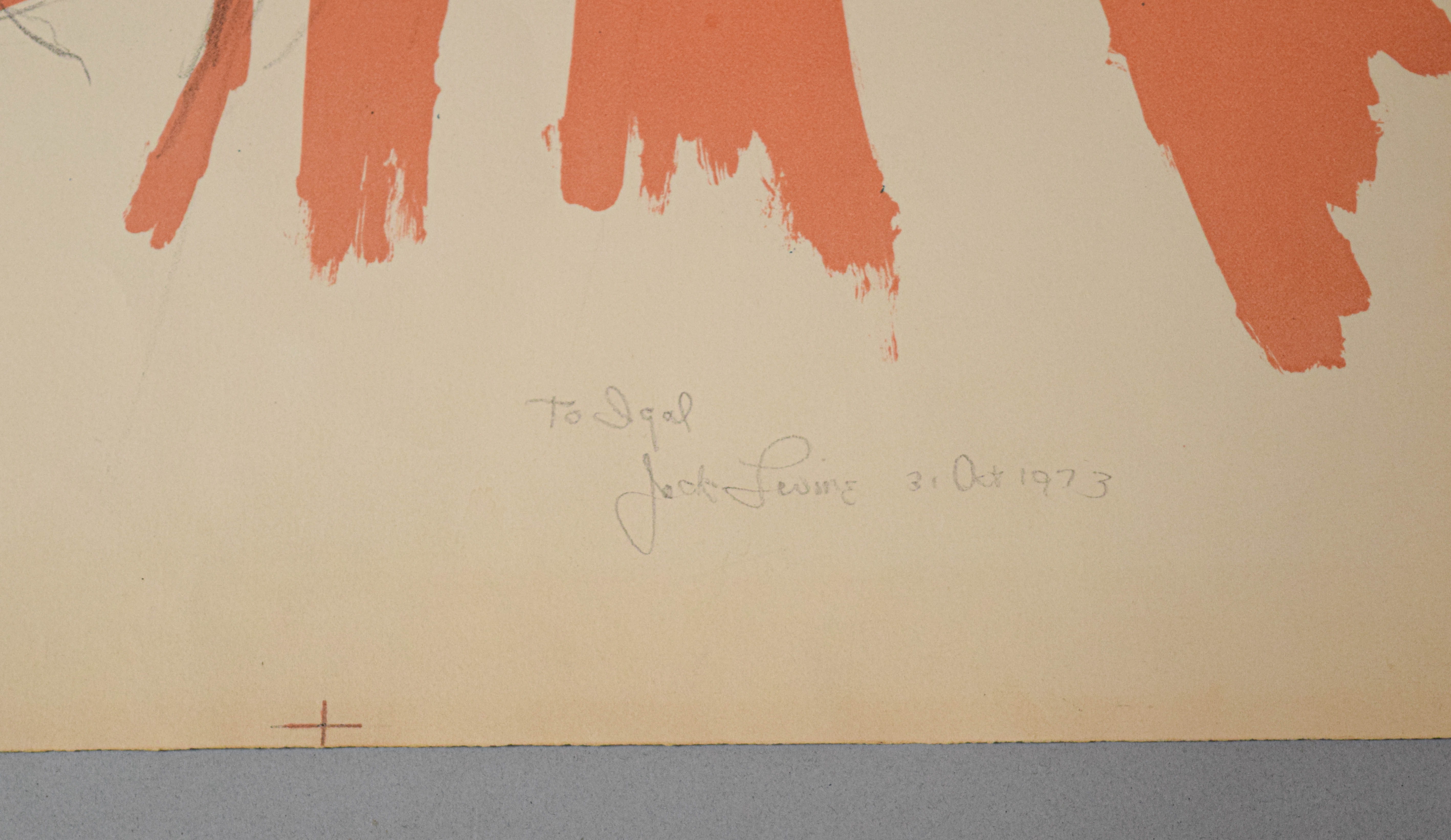 Jack Levine Two Signed Patriotic Allegorical Lithographs