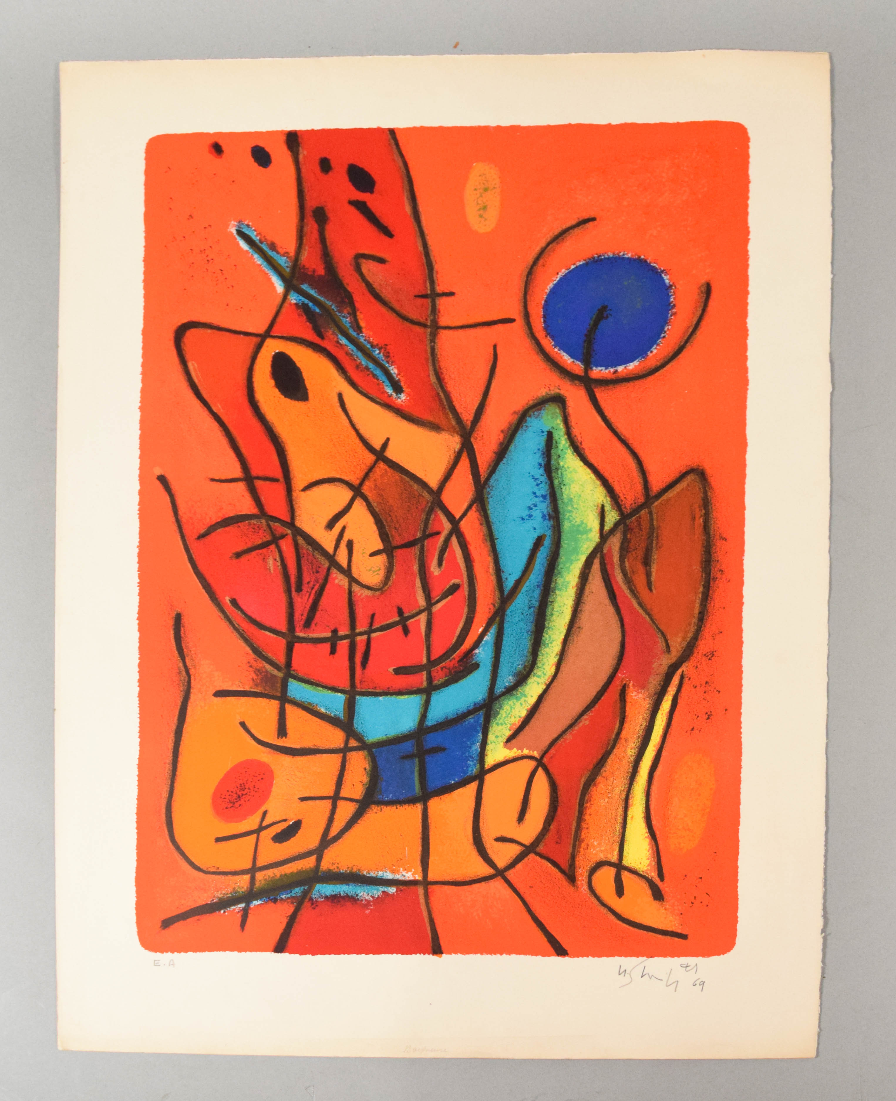 Gustave Singier Lithograph Baigneuse, 1969