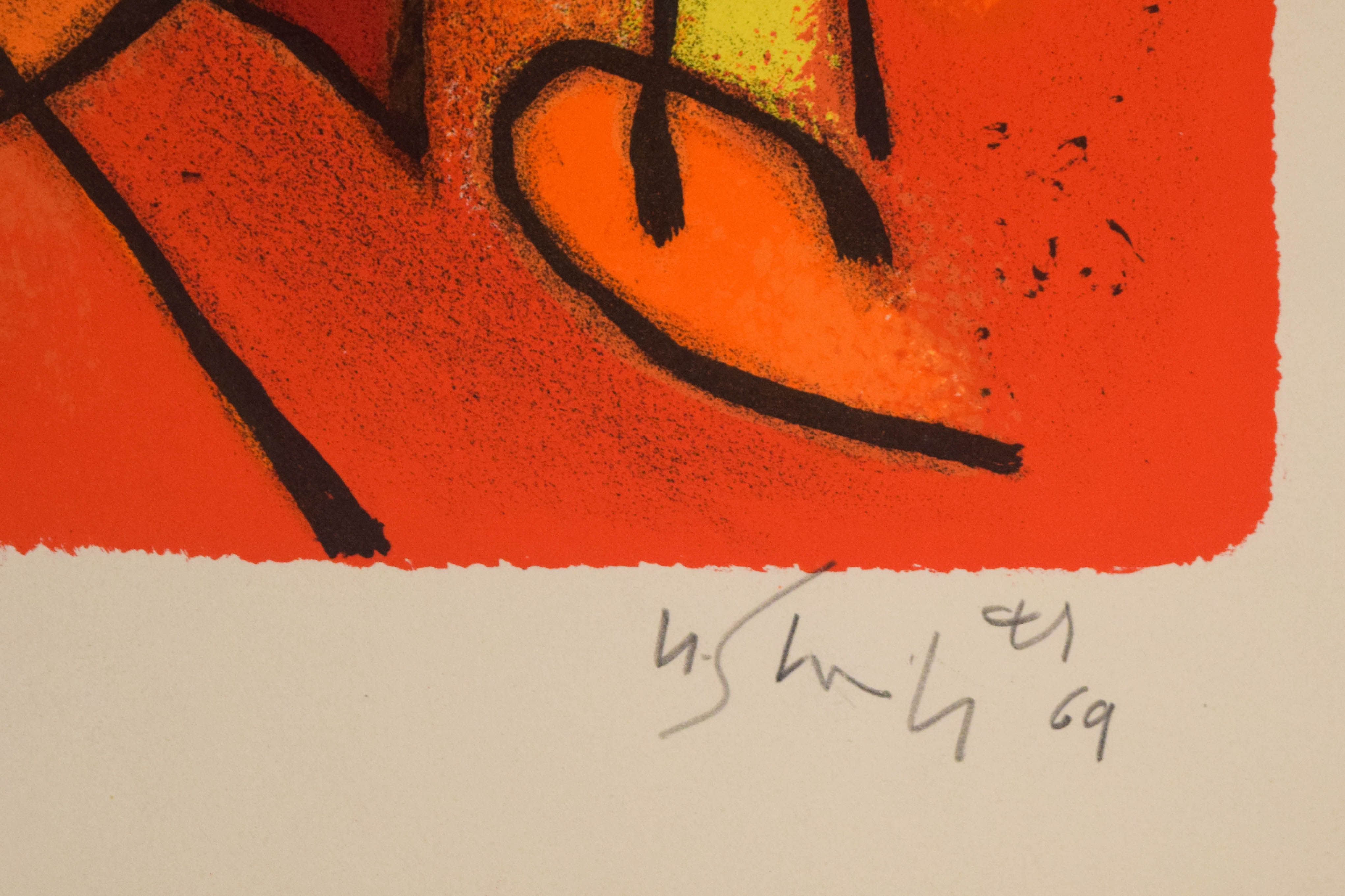 Gustave Singier Lithograph Baigneuse, 1969