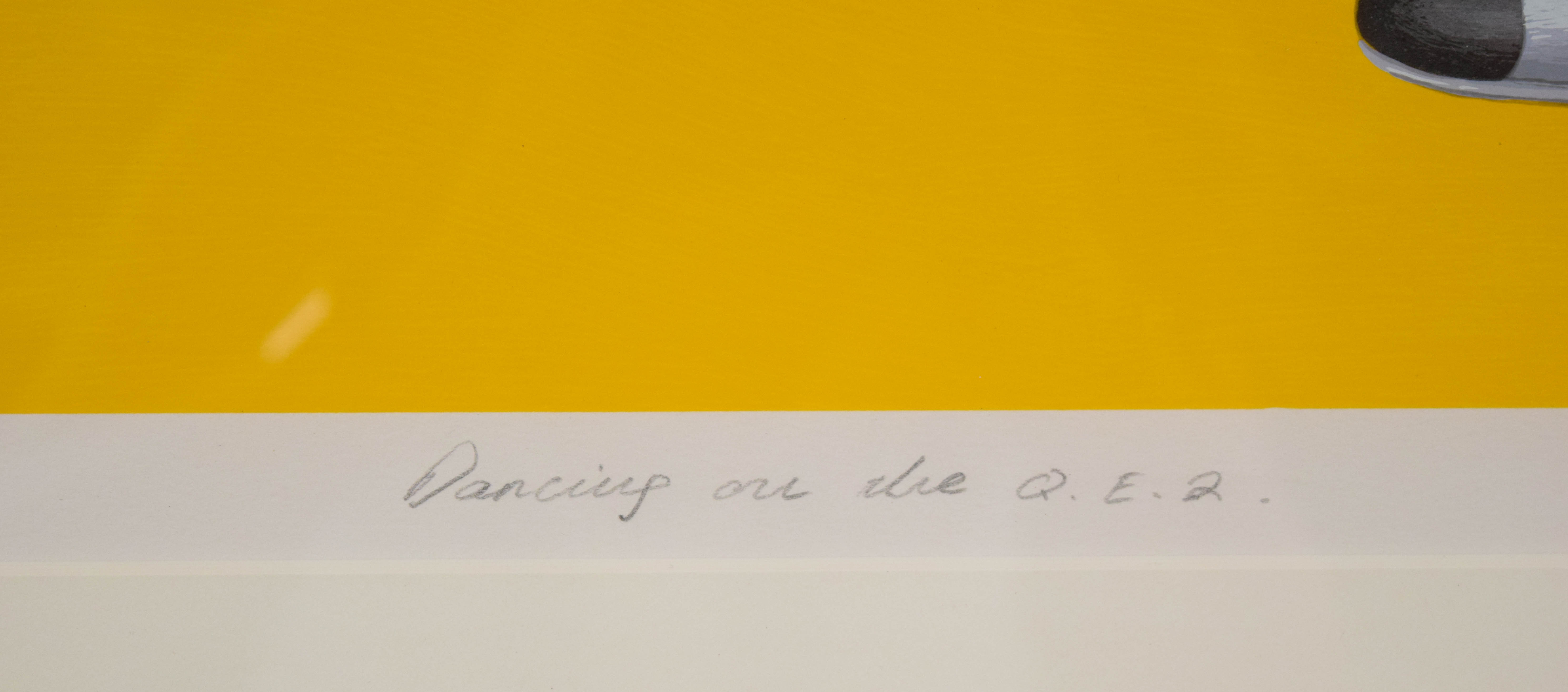 Beryl Cook Serigraph Dancing on the Q.E.2.