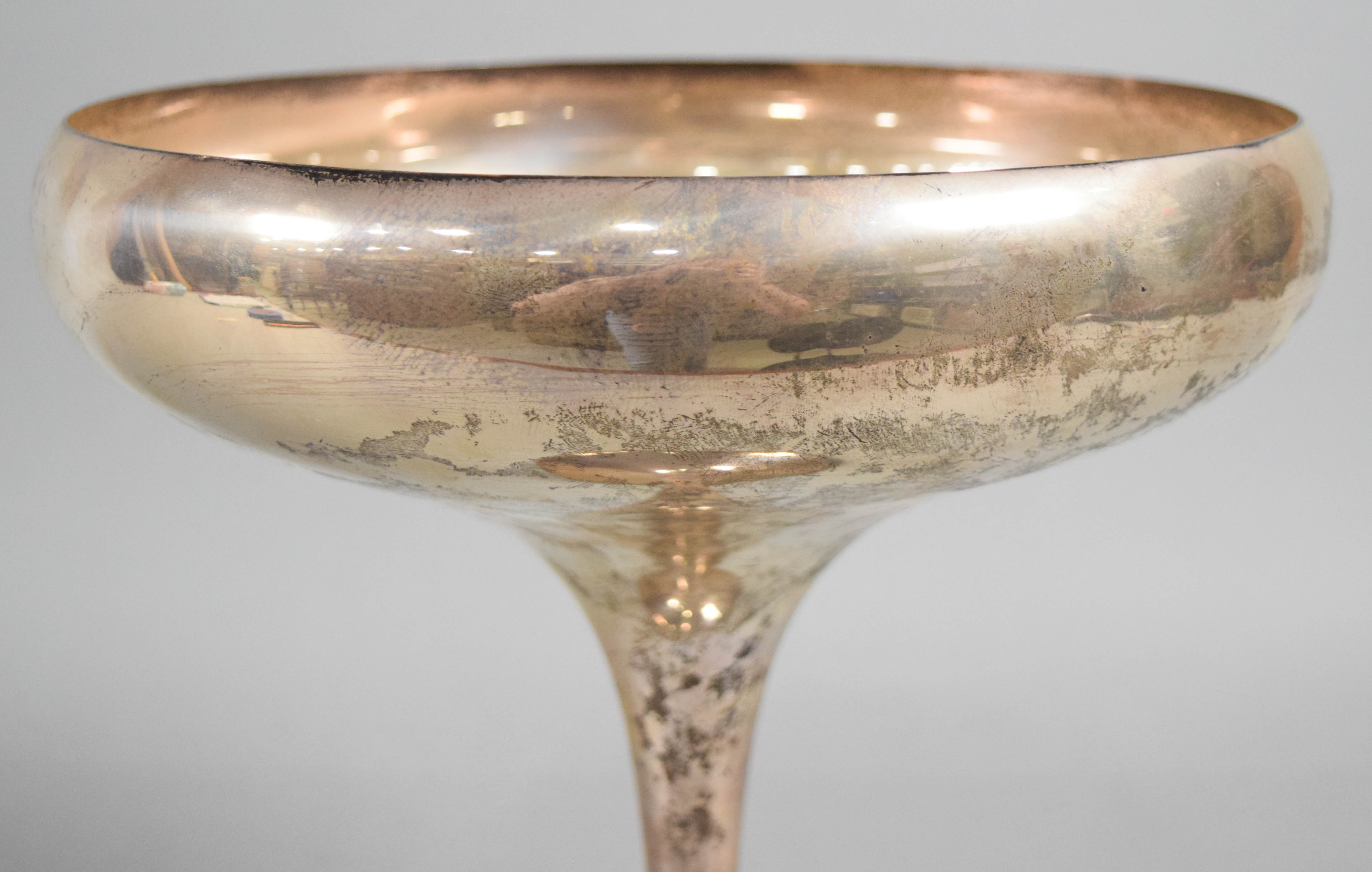 Shreve and Co. San Francisco Weighted Sterling Silver Centerpiece Tazza Bowl