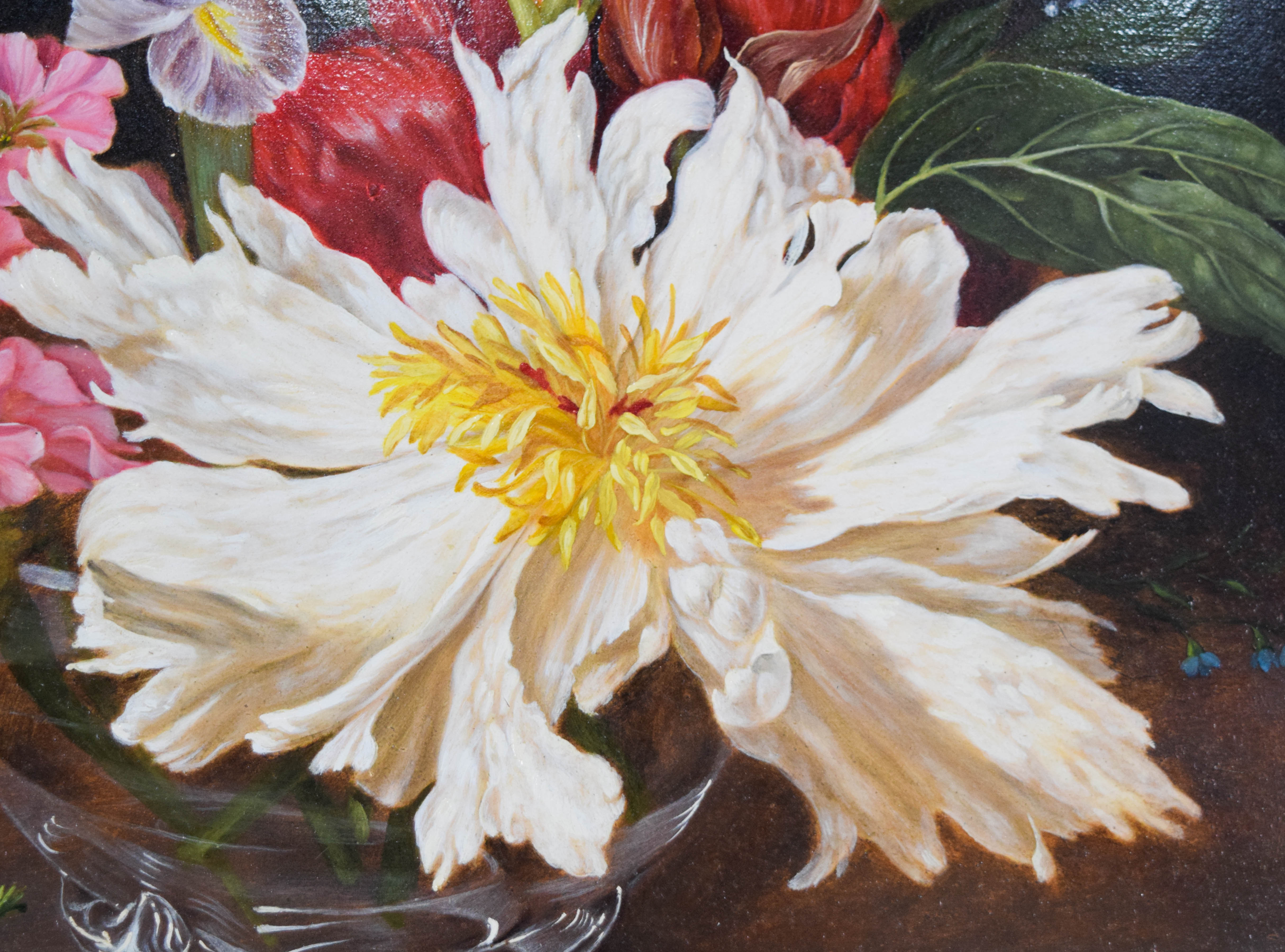 Irmgard Arvin Oil on Panel Still Life with Flowers