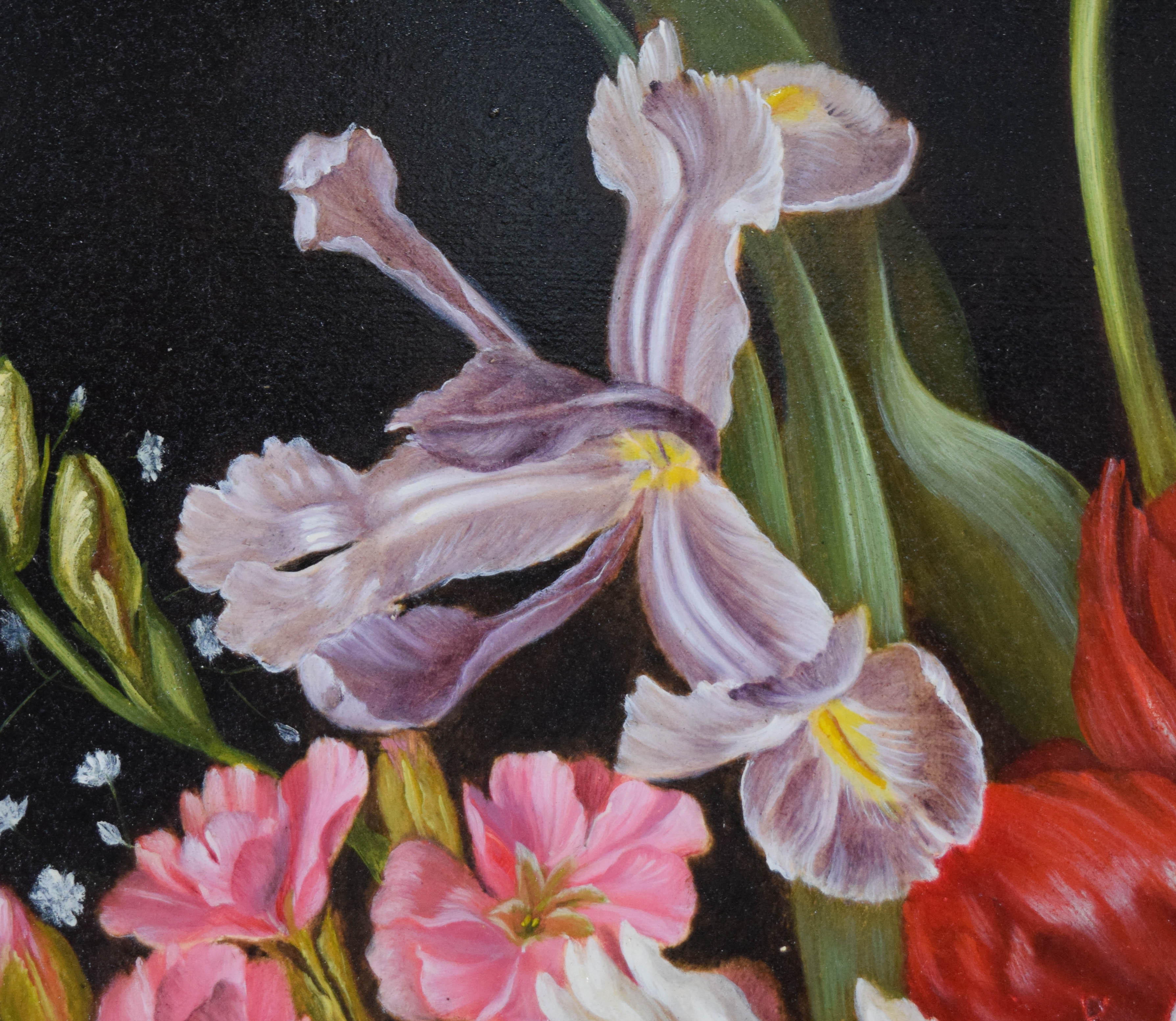 Irmgard Arvin Oil on Panel Still Life with Flowers