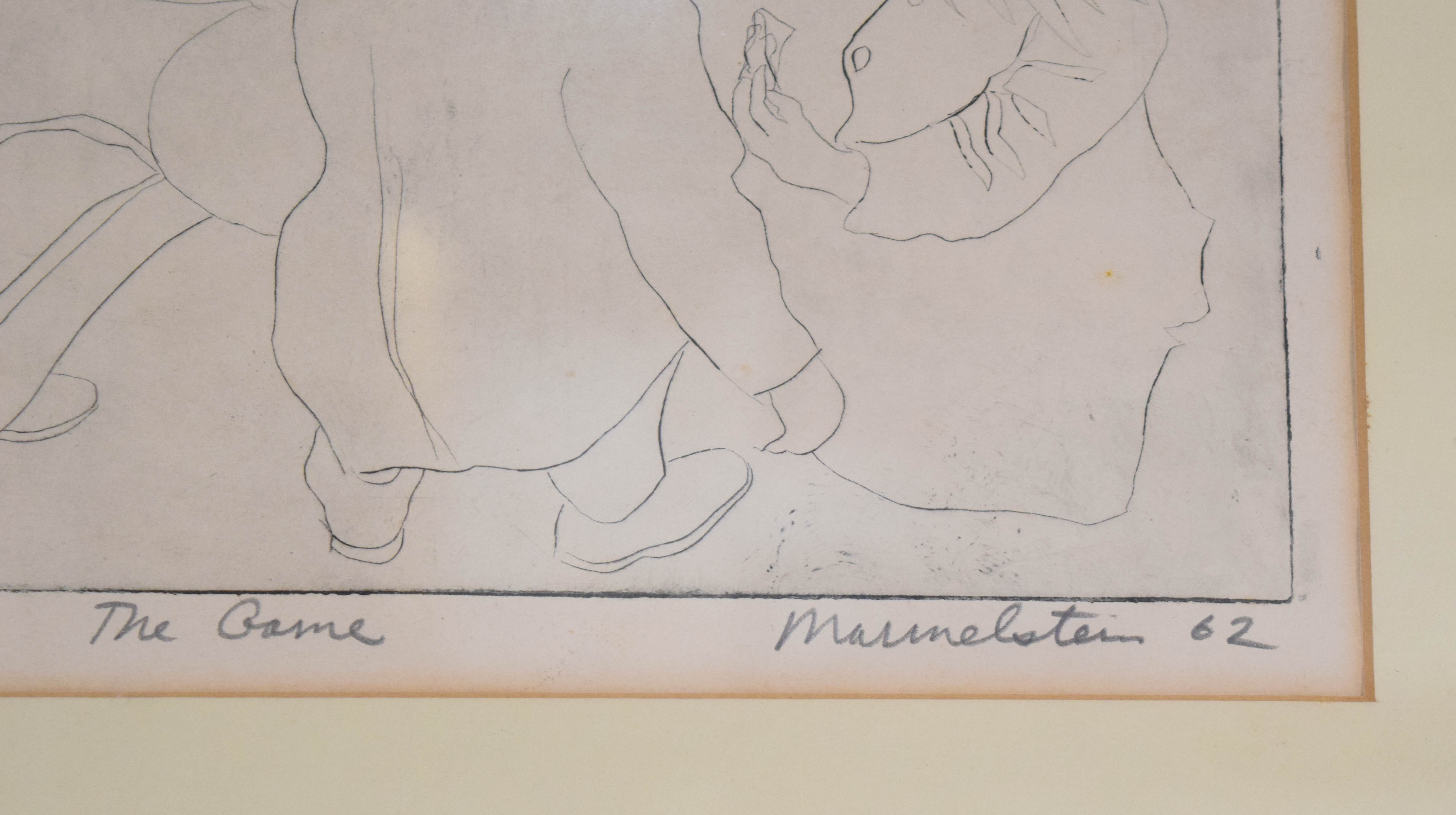 Michael Meyer Marmelstein Etching The Game, 1962