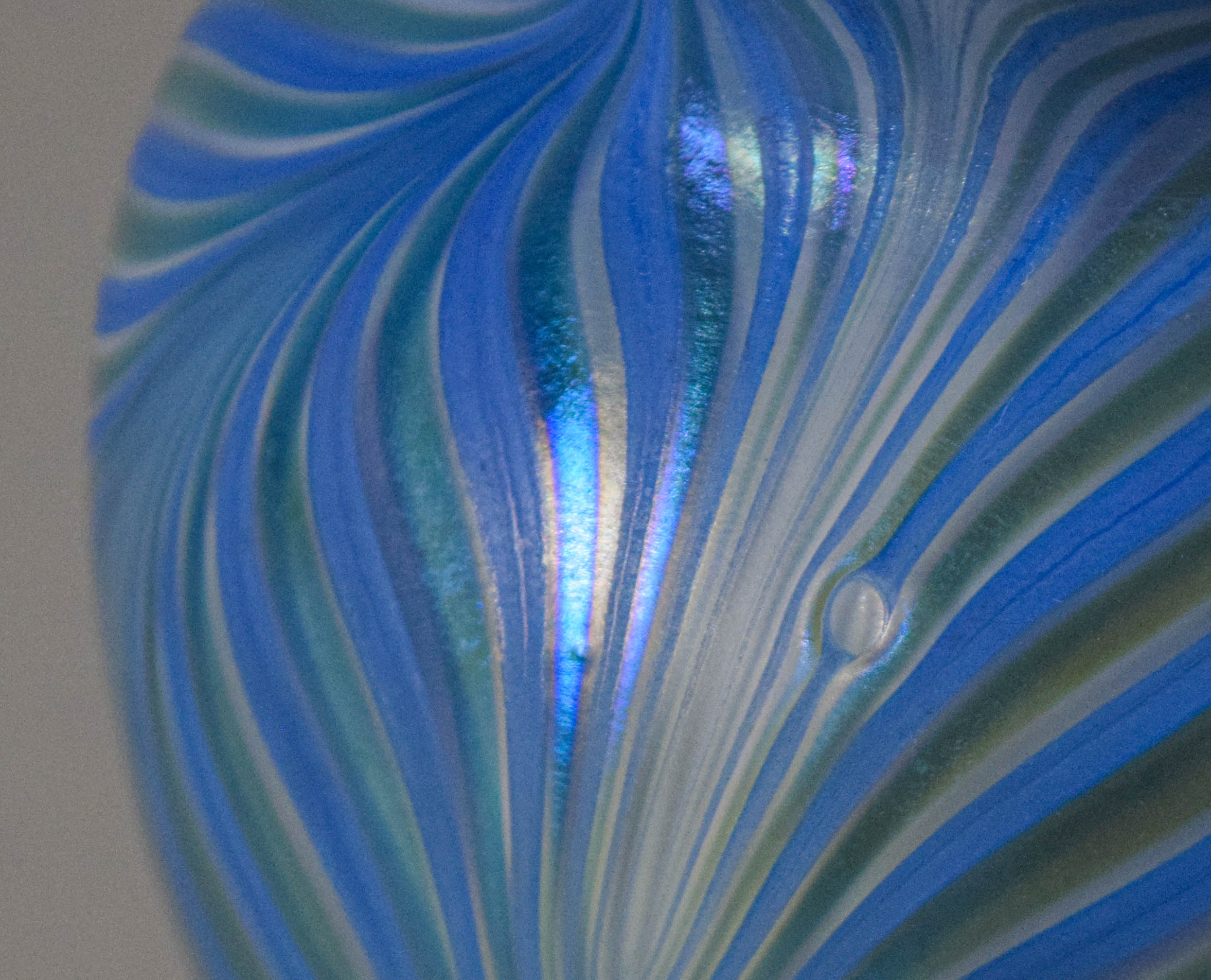 Signed Tiffany Favrile Pulled Feather Art Glass Vase