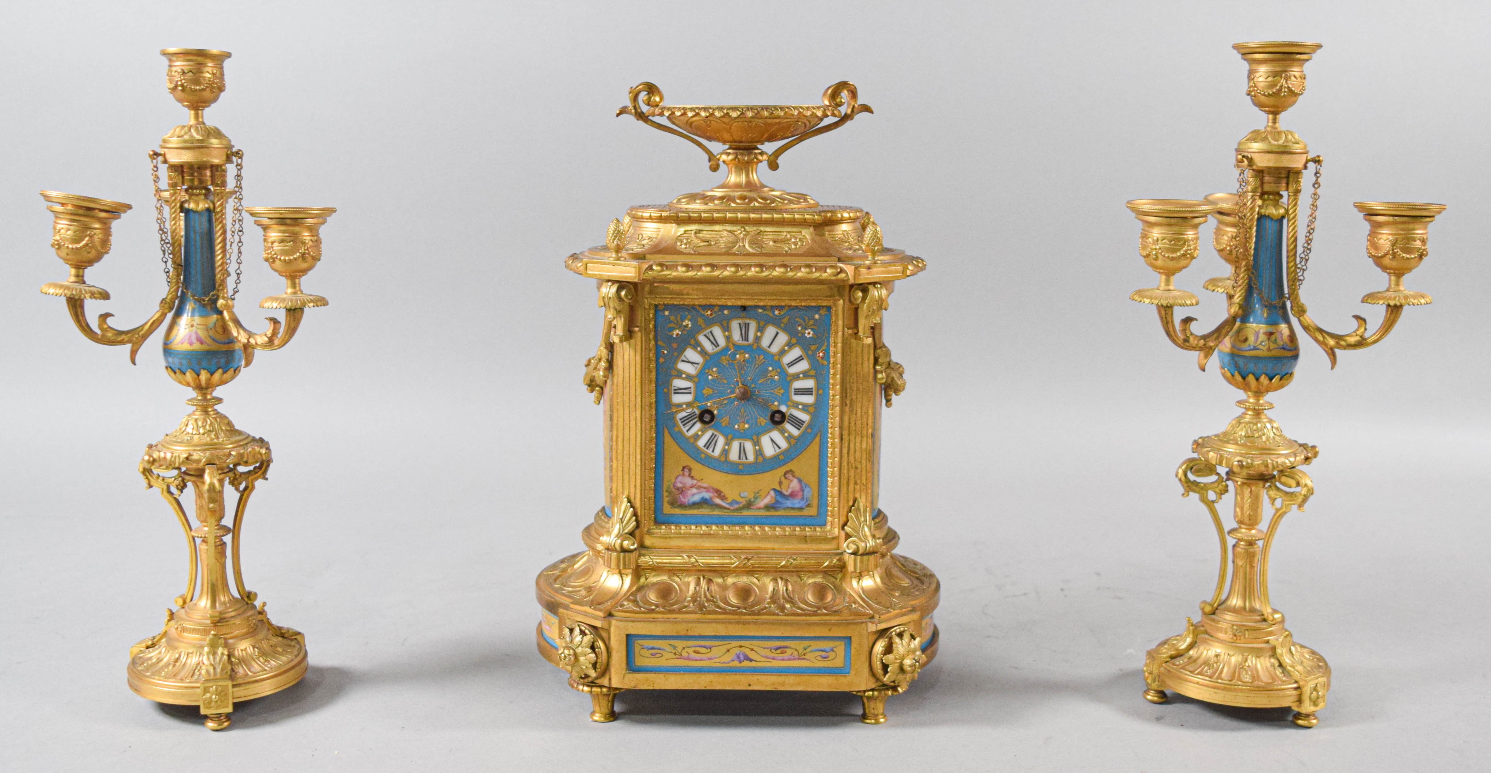 Tiffany and Co. Louis XVI Revival Garniture Set