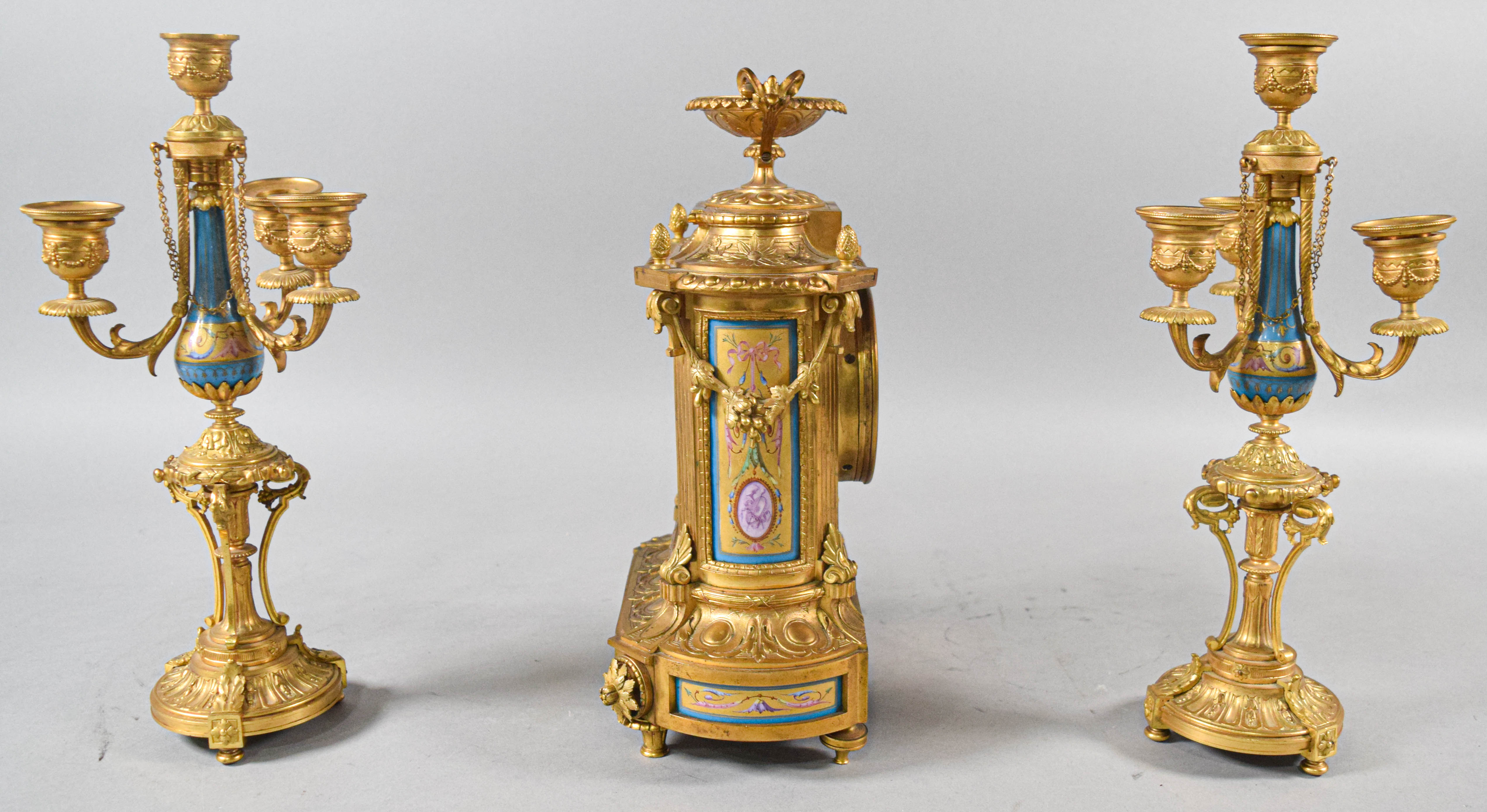 Tiffany and Co. Louis XVI Revival Garniture Set