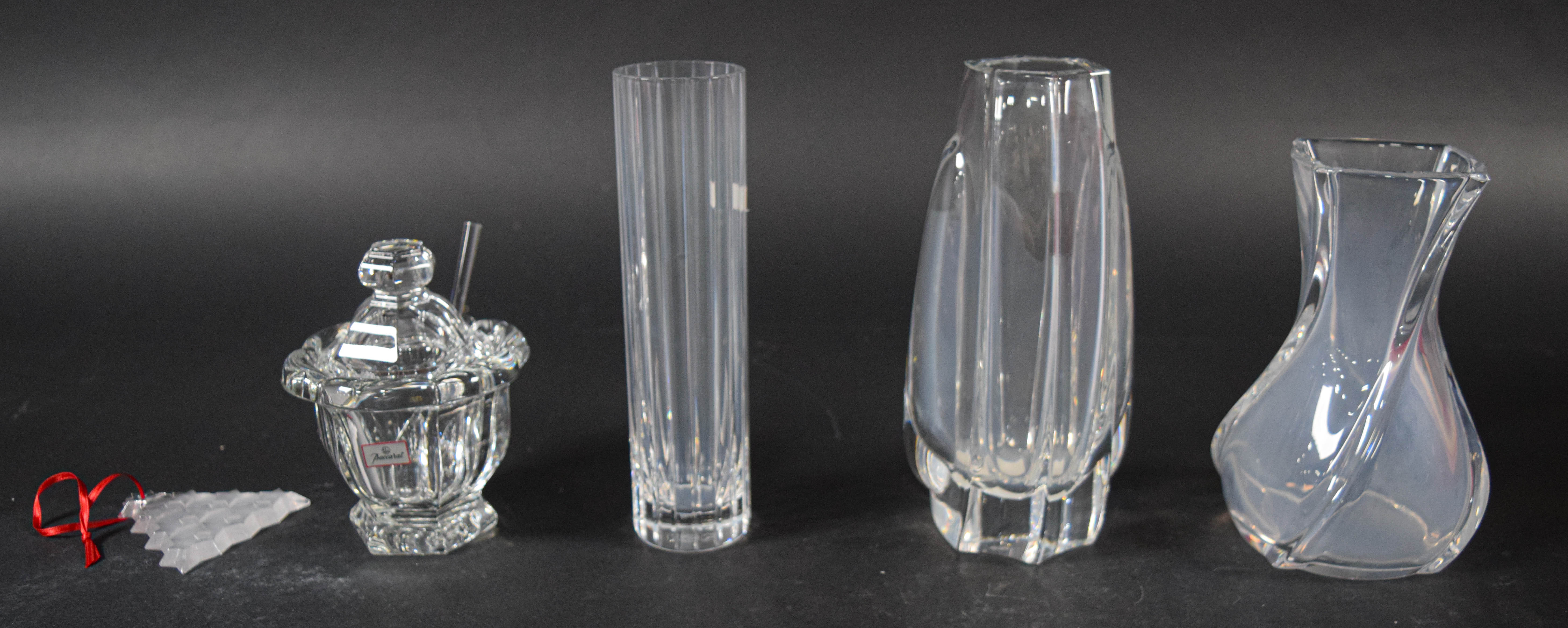 5 Baccarat Crystal Vases and Tableware with Boxes
