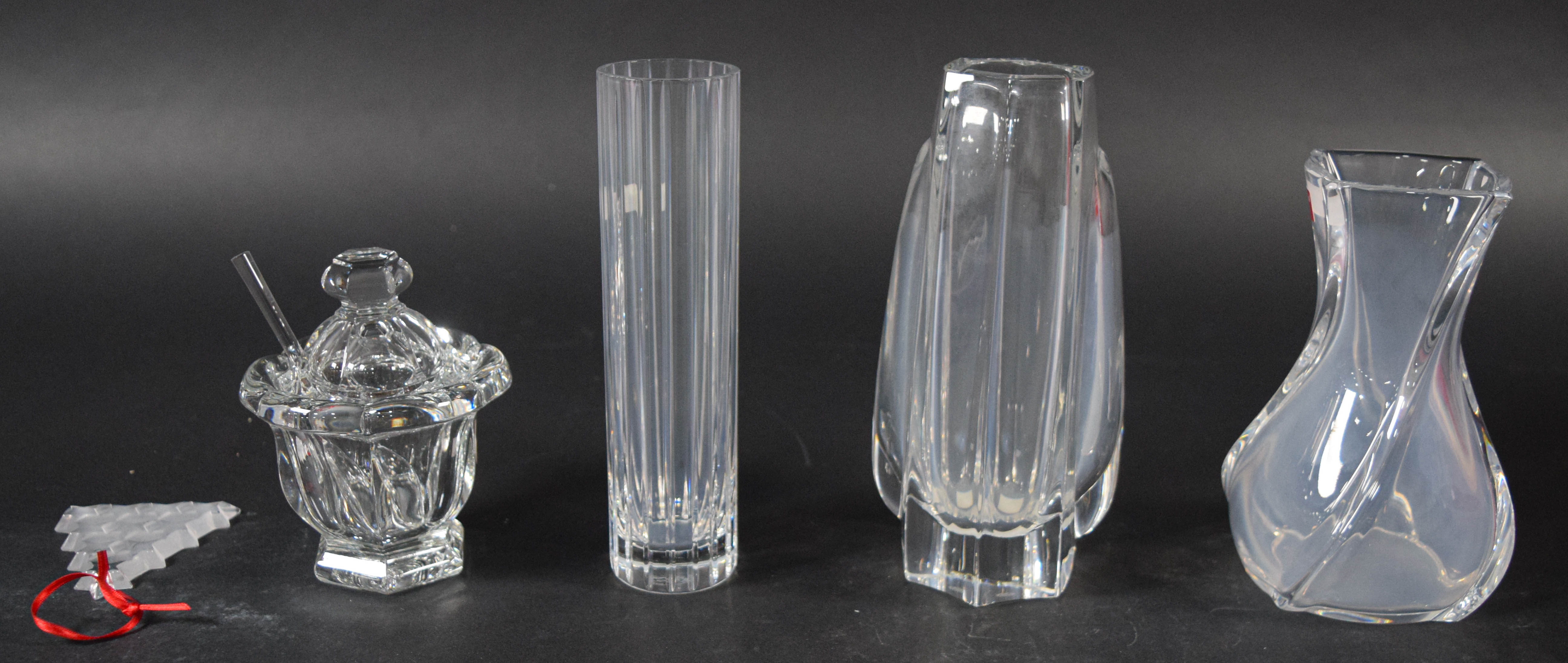 5 Baccarat Crystal Vases and Tableware with Boxes