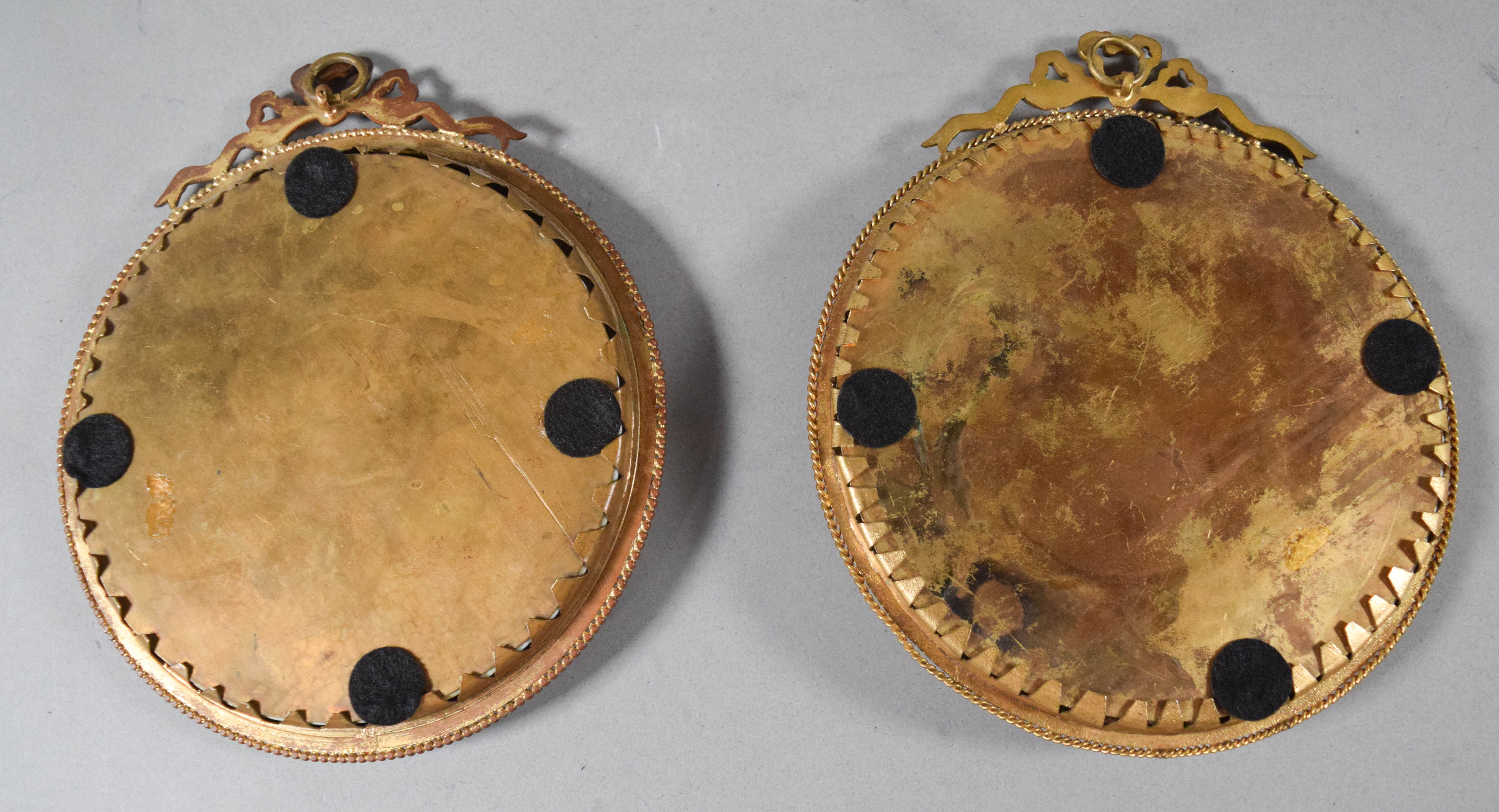 Pair of 19th Century Biscuit Porcelain Portrait Relief Plaques