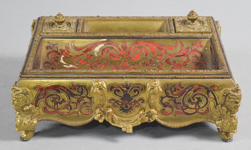Lot 265: Napoleon III Boulle Marquetry Inkstand
