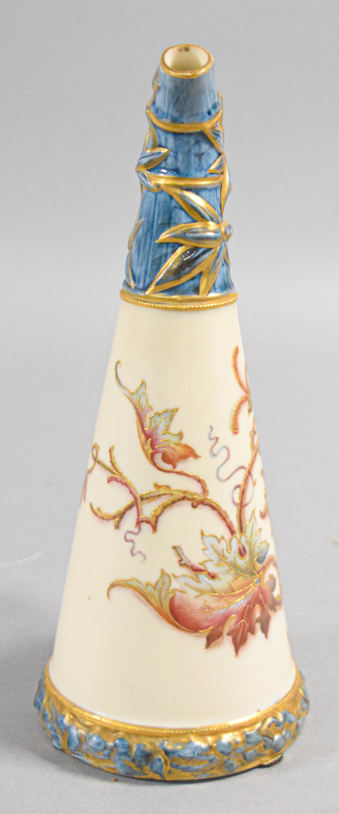Royal Worcester Aesthetic Movement Porcelain Bamboo Ewer Shape 1333