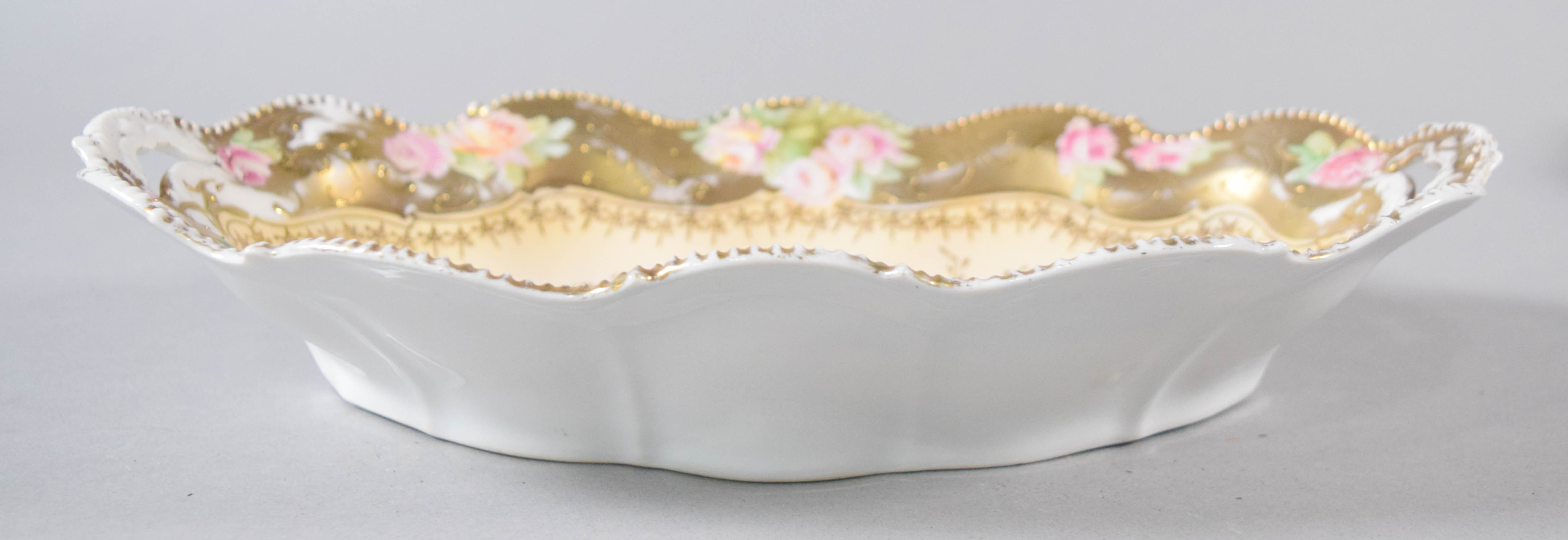 A Collection of Six Decorative Porcelain Plates and Bowls Including R.S. Prussia and Fraureuth
