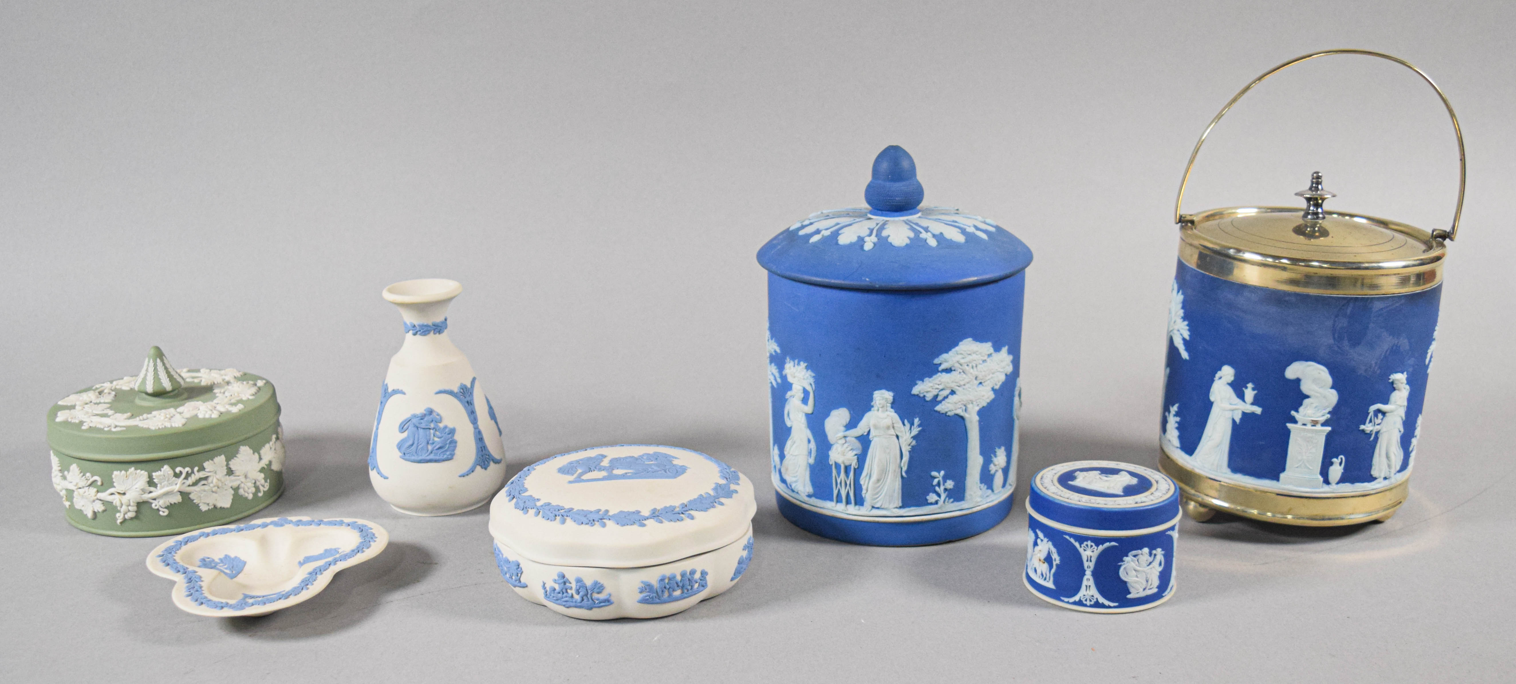 Group of 7 Wedgwood Jasperware Table Articles