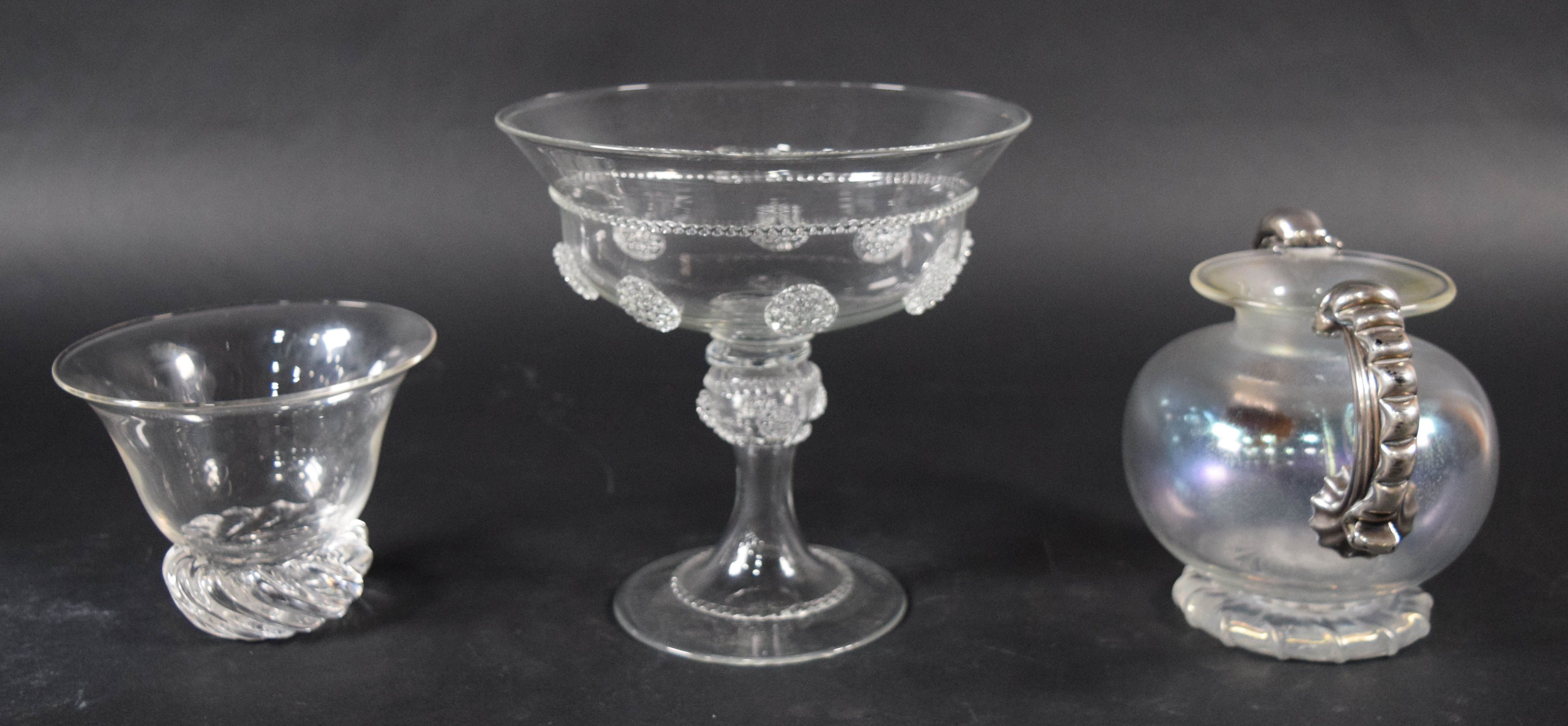 3 Pieces of Decorative Art Glass Including Anthony Stern and Juliska