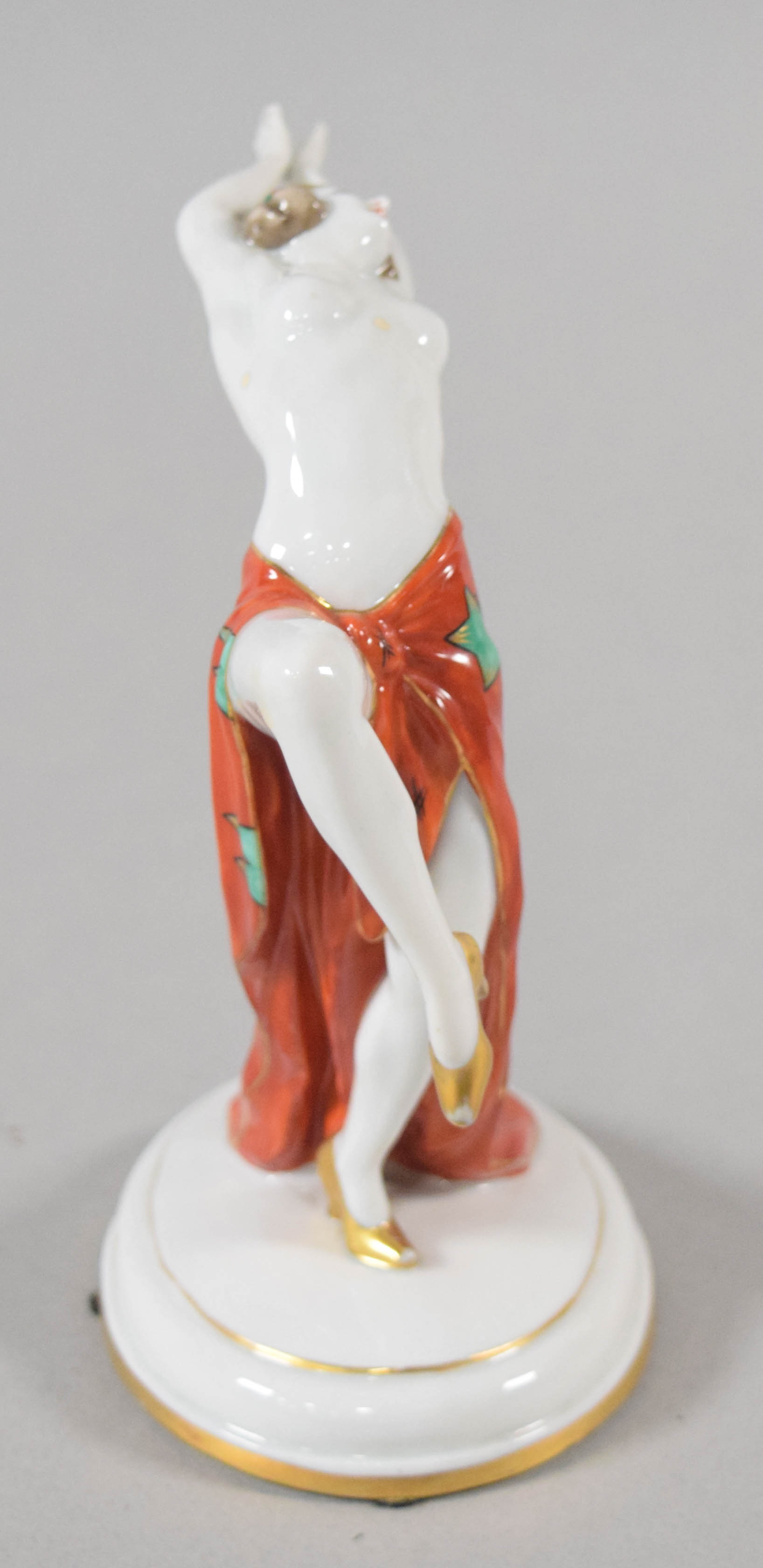 Galluba and Hofmann Art Deco Porcelain Showgirl Figurine