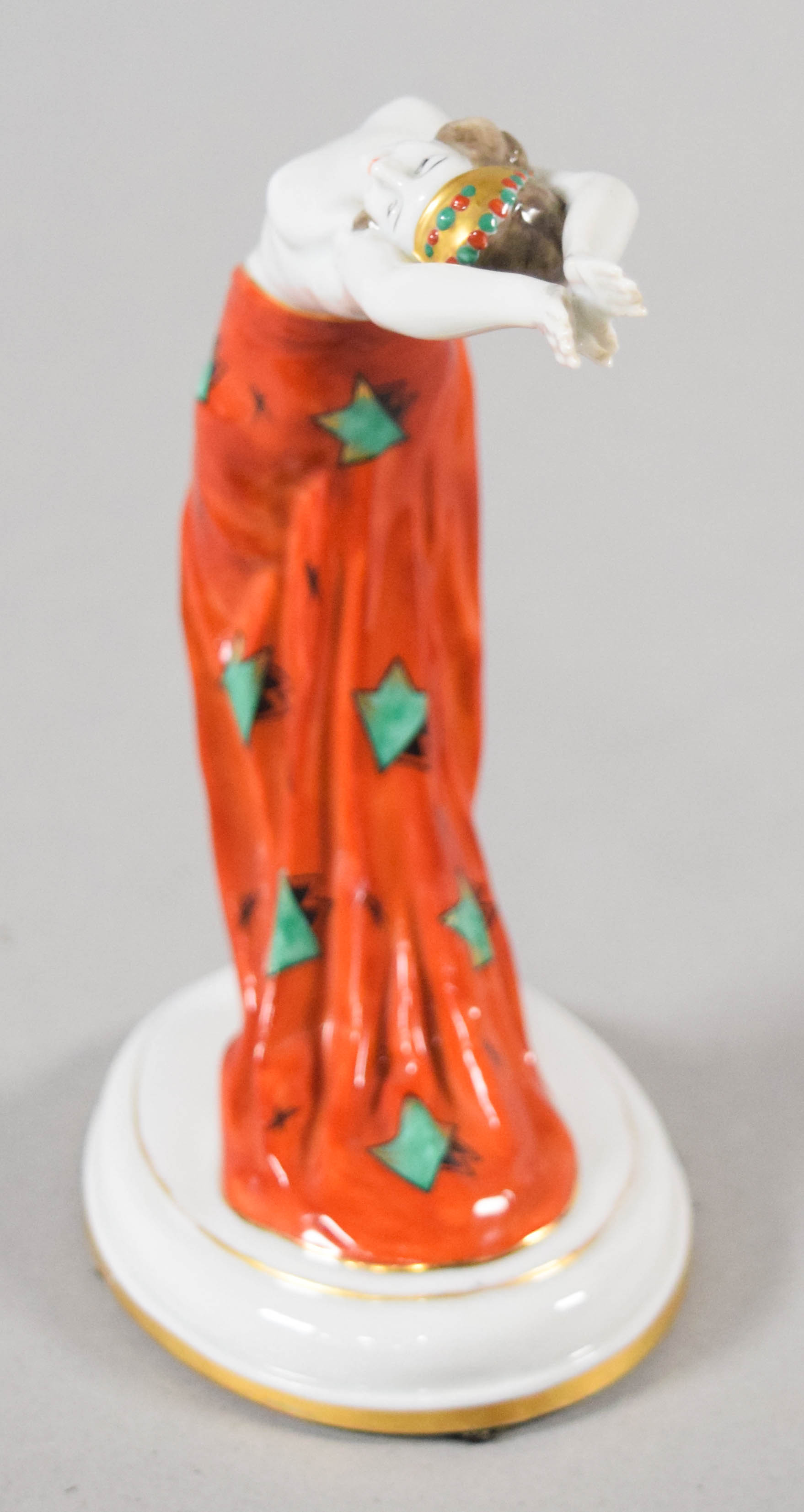 Galluba and Hofmann Art Deco Porcelain Showgirl Figurine
