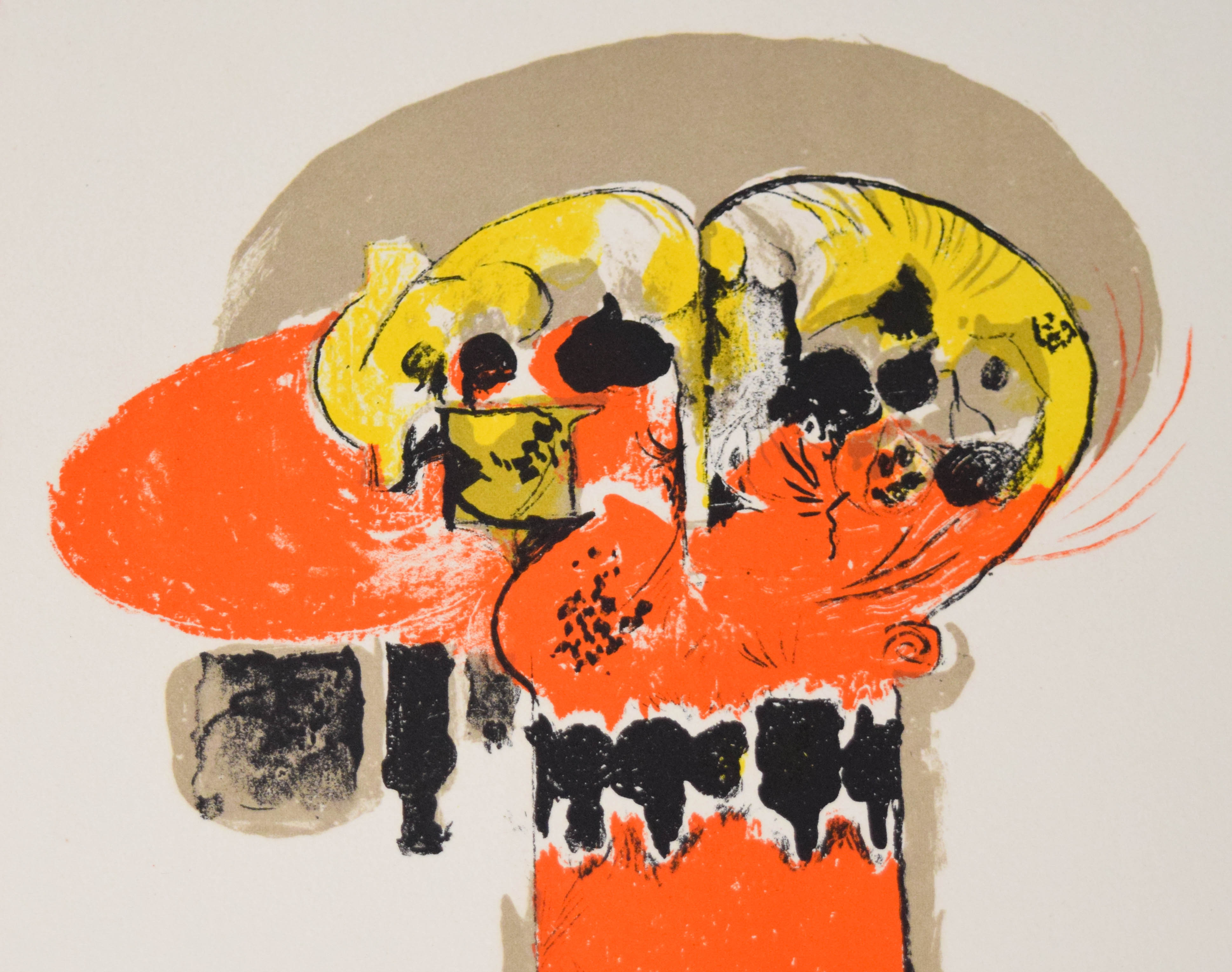 Graham Sutherland Lithograph Balancing Form