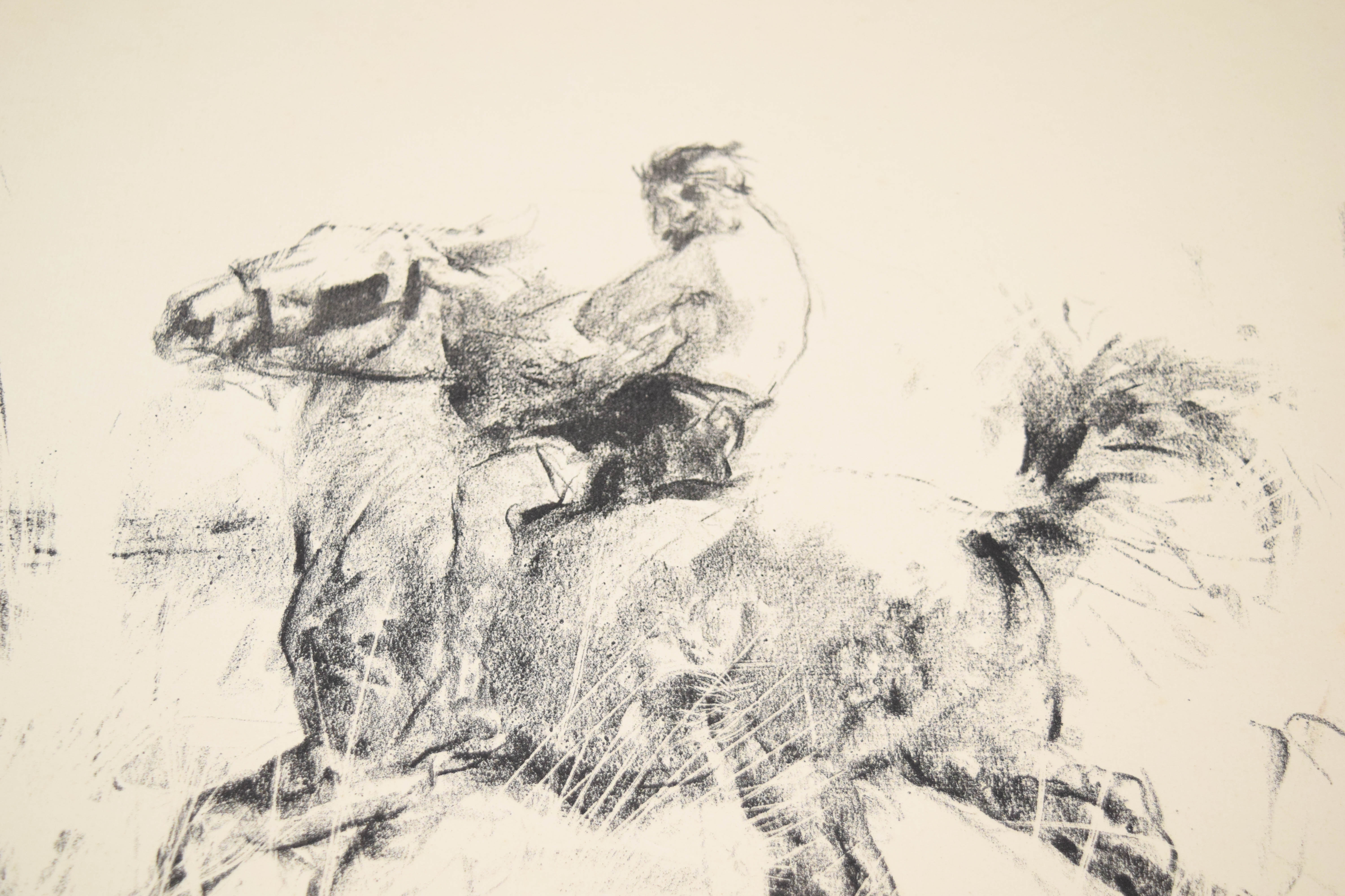 Edmund Blampied Lithograph Splash! Splash!