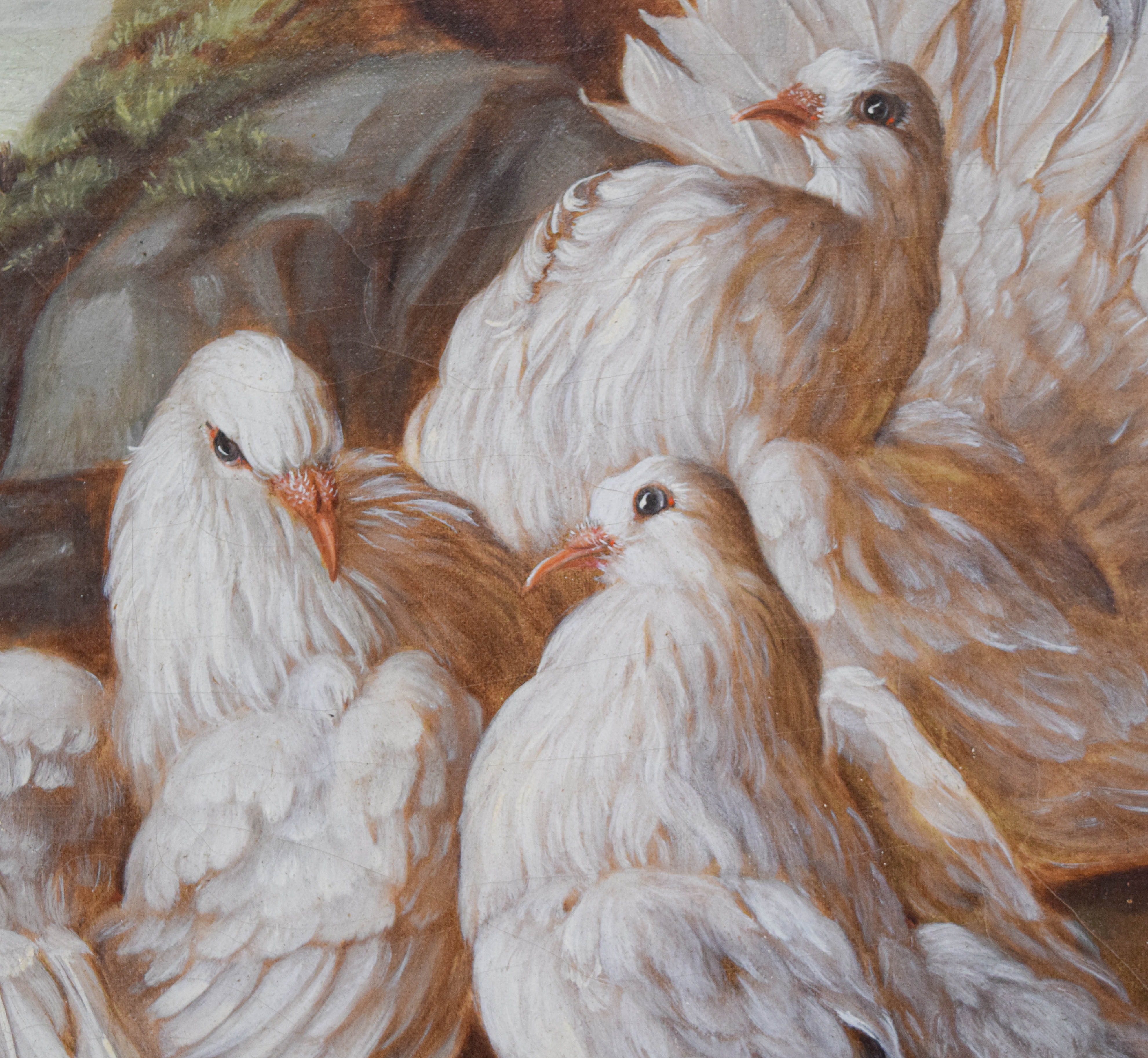 Irmgard Arvin Oil on Canvas White Doves