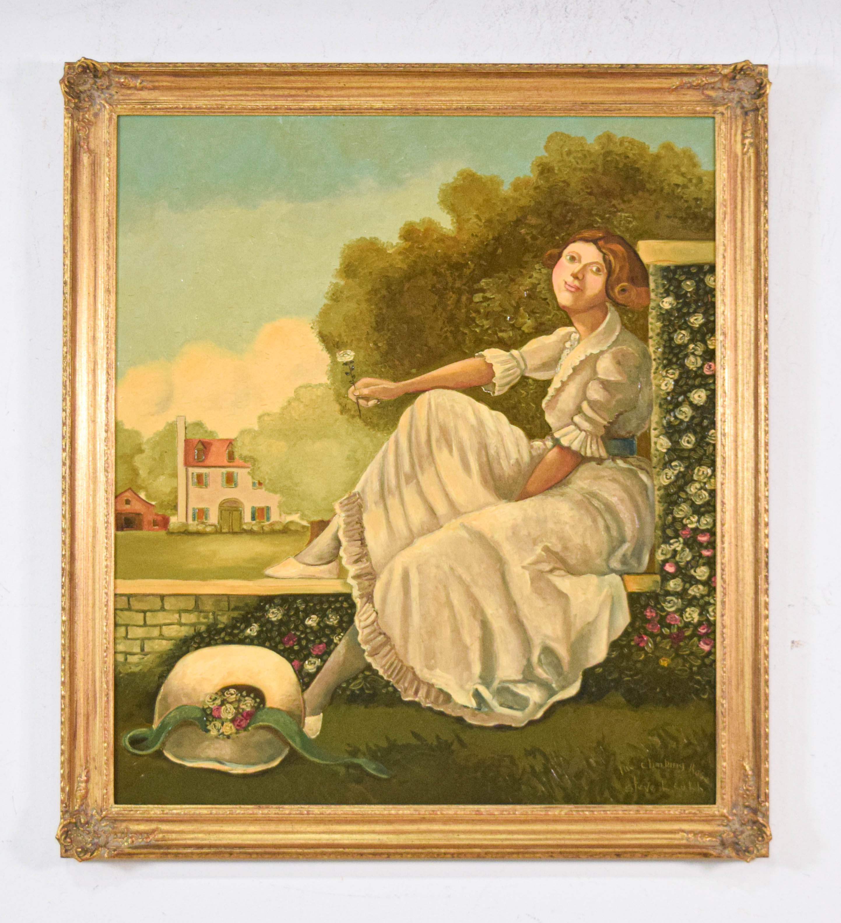 Steve L. Cull Oil on Canvas The Climbing Rose