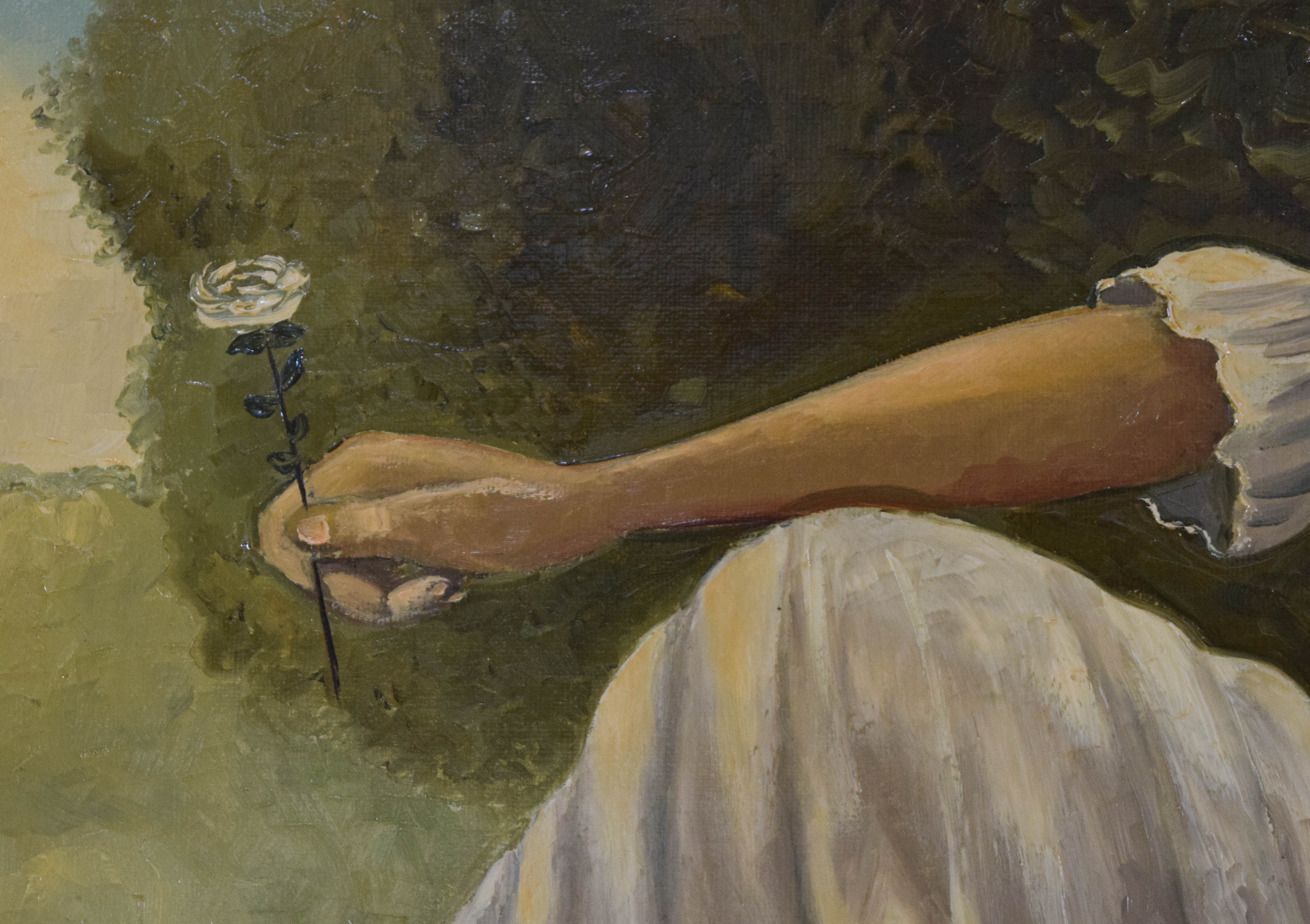 Steve L. Cull Oil on Canvas The Climbing Rose