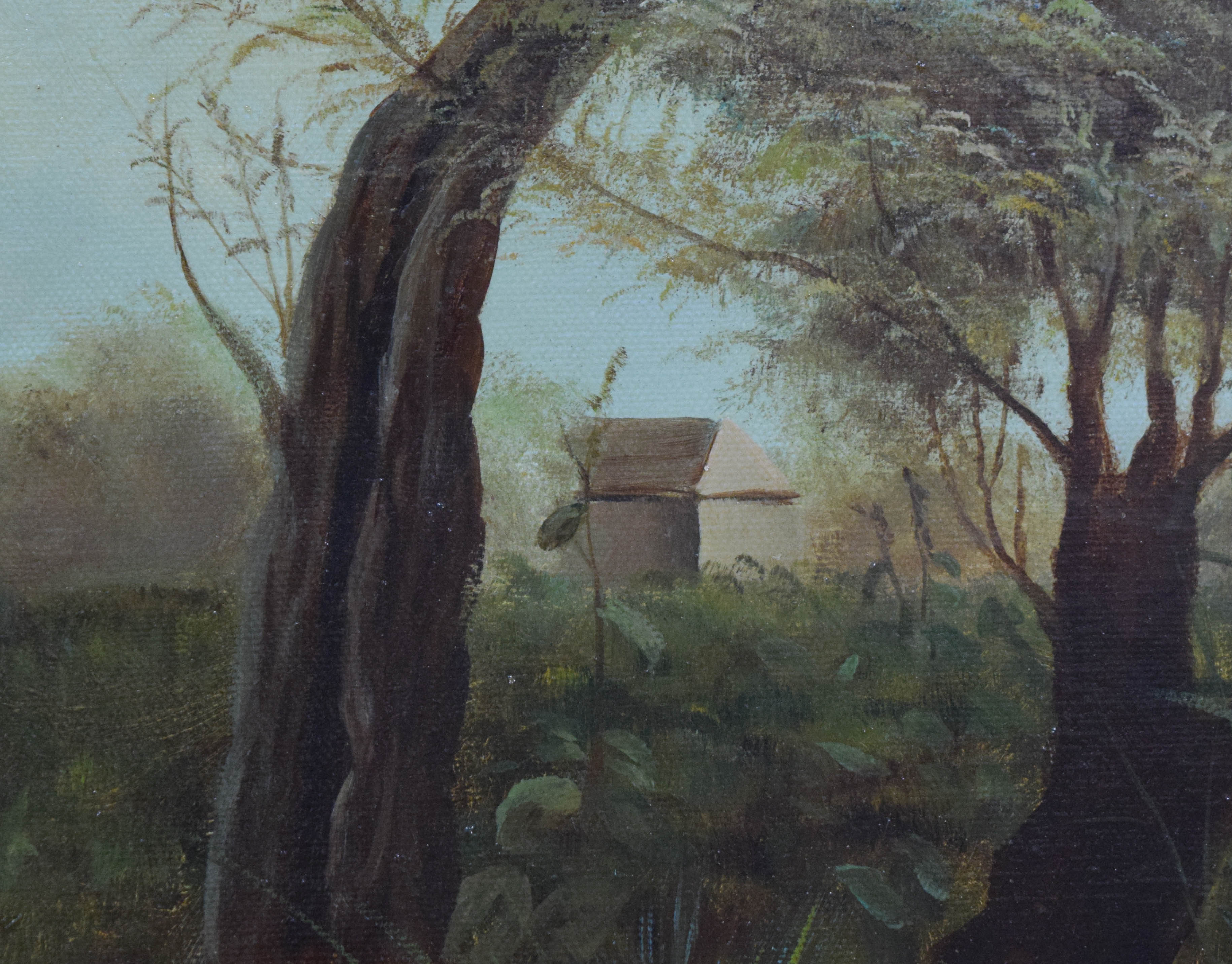 Martin Voss Oil on Canvas Ducks in a Landscape
