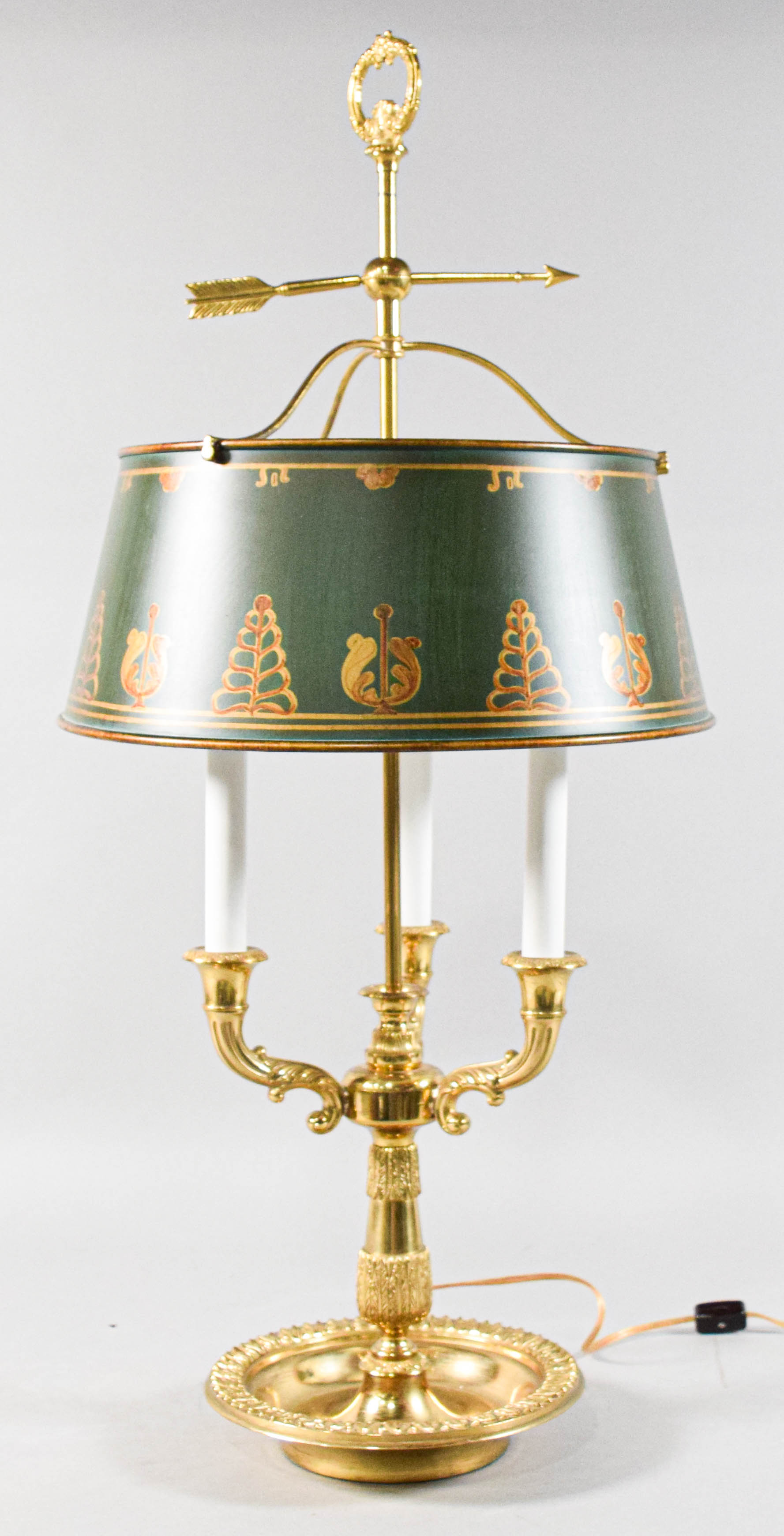 Arrowsmith Millbrook Bouillotte Lamp With Tole Shade