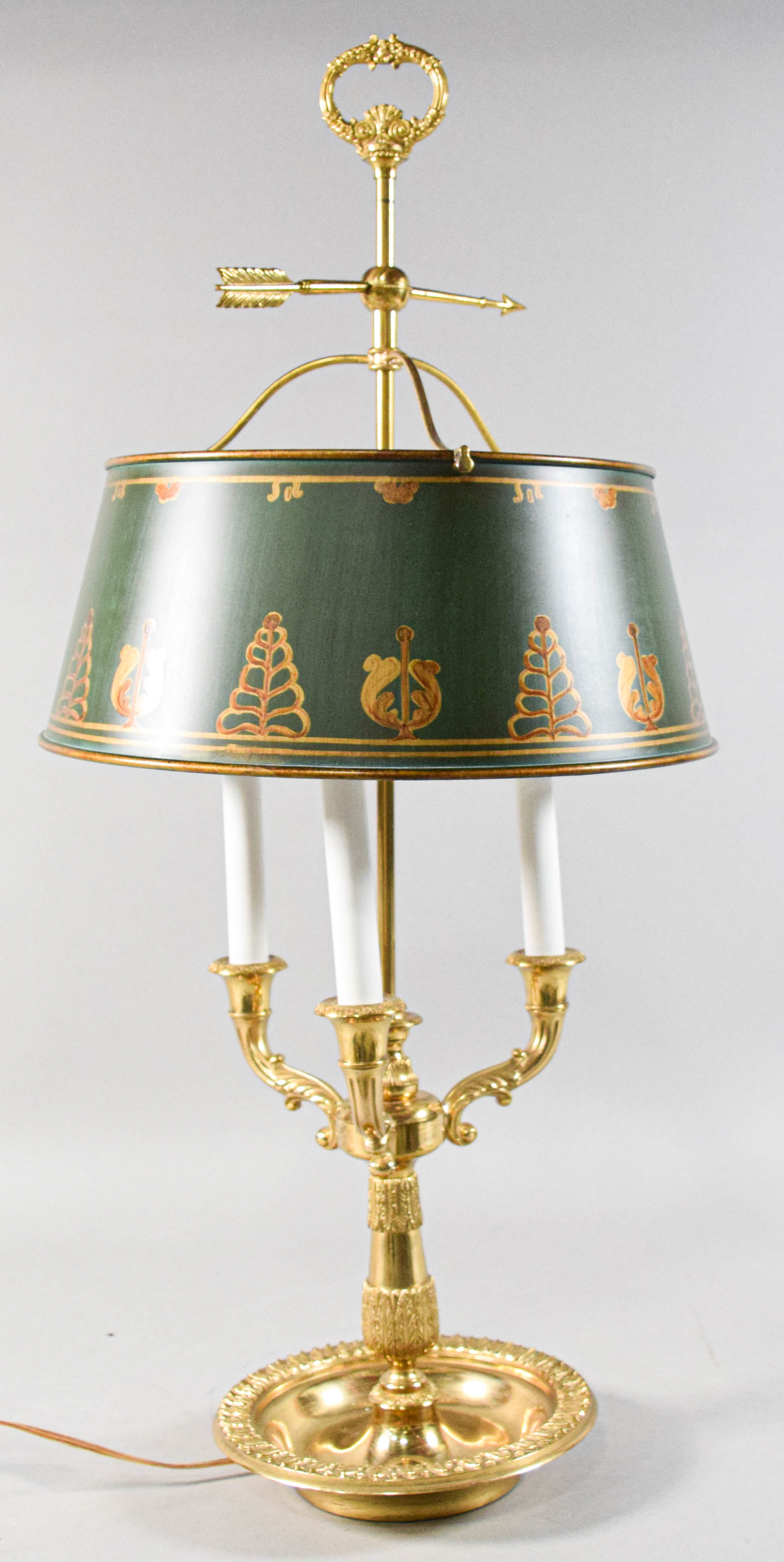 Arrowsmith Millbrook Bouillotte Lamp With Tole Shade