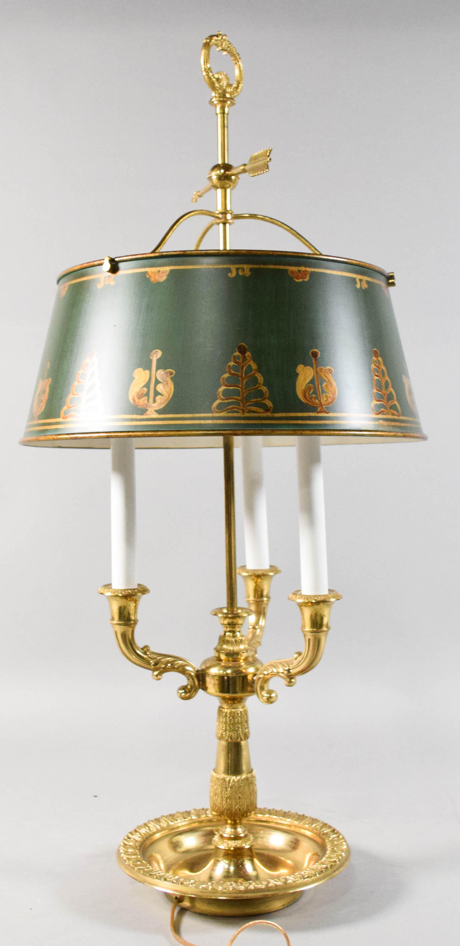 Arrowsmith Millbrook Bouillotte Lamp With Tole Shade