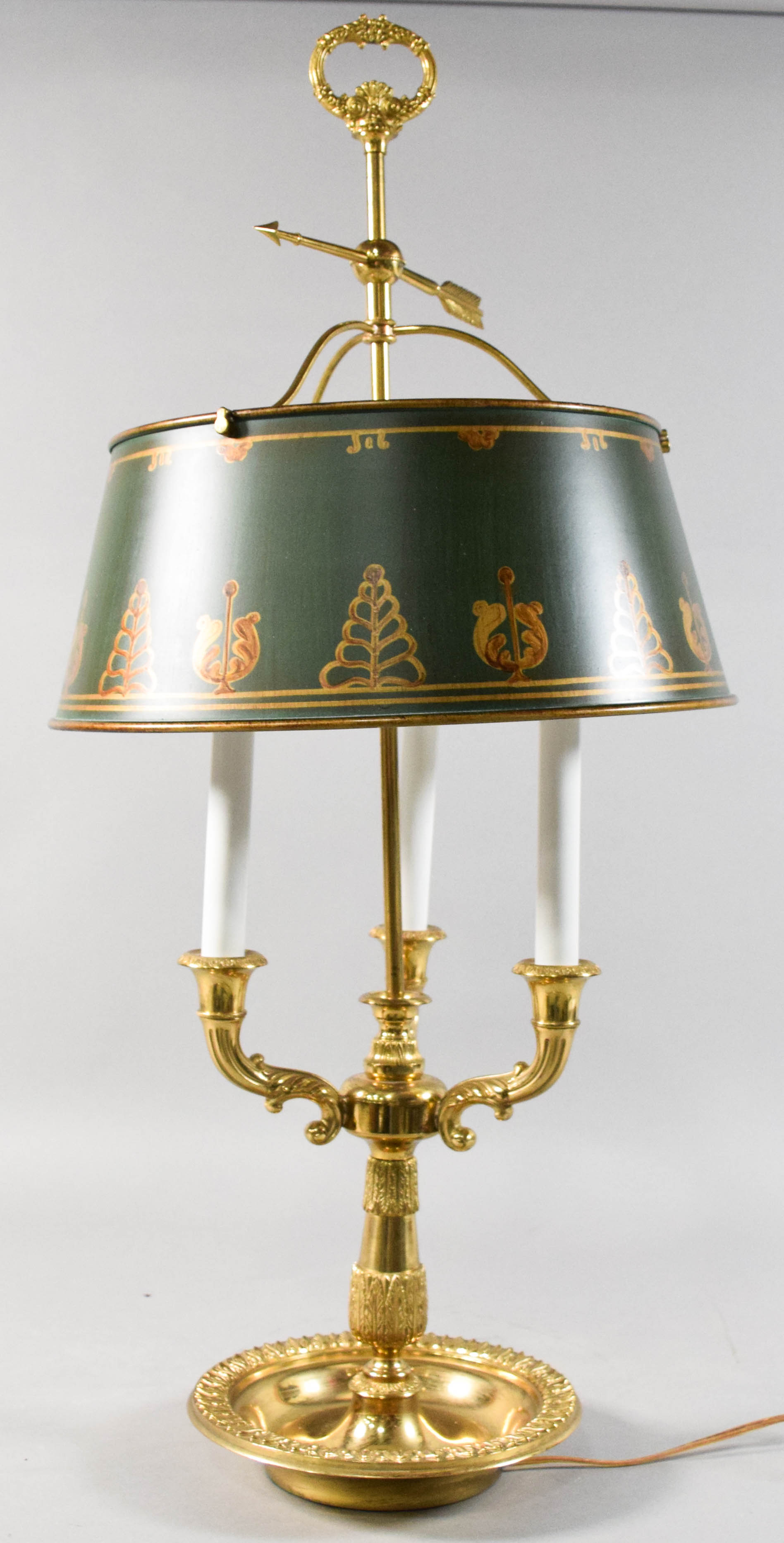 Arrowsmith Millbrook Bouillotte Lamp With Tole Shade