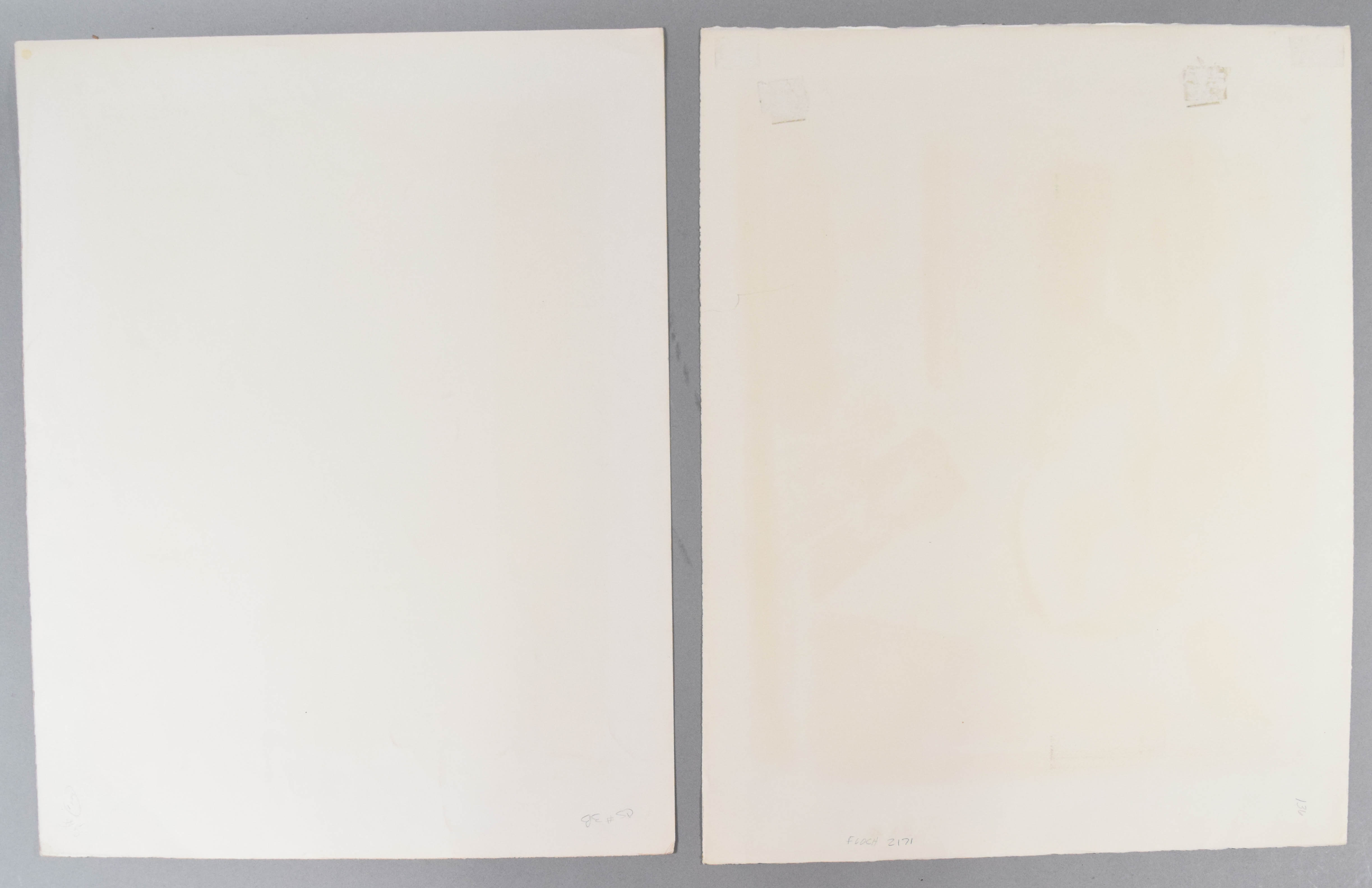 Joseph Floch Two Signed Color Lithographs