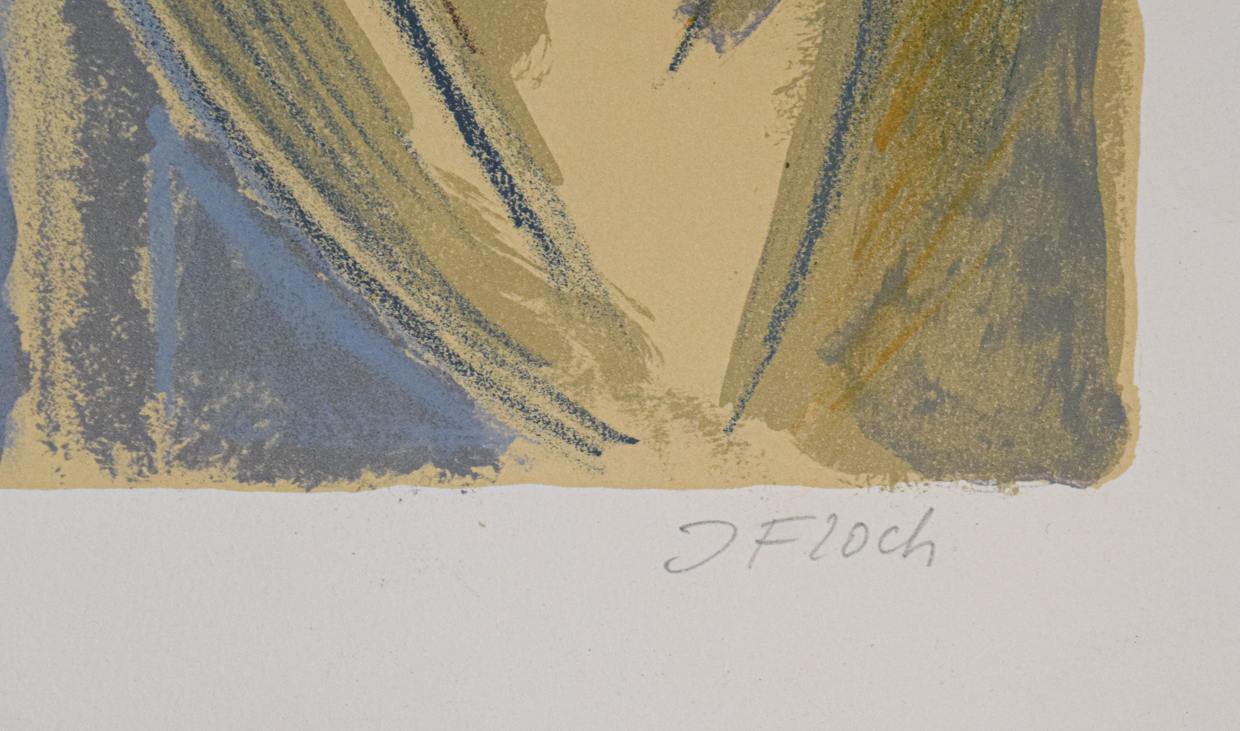 Joseph Floch Two Signed Color Lithographs