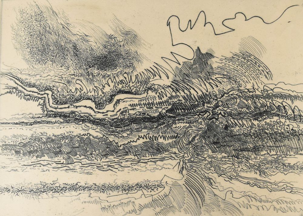 Lot 291: Gabor Peterdi Engraving and Soft-Ground Etching
