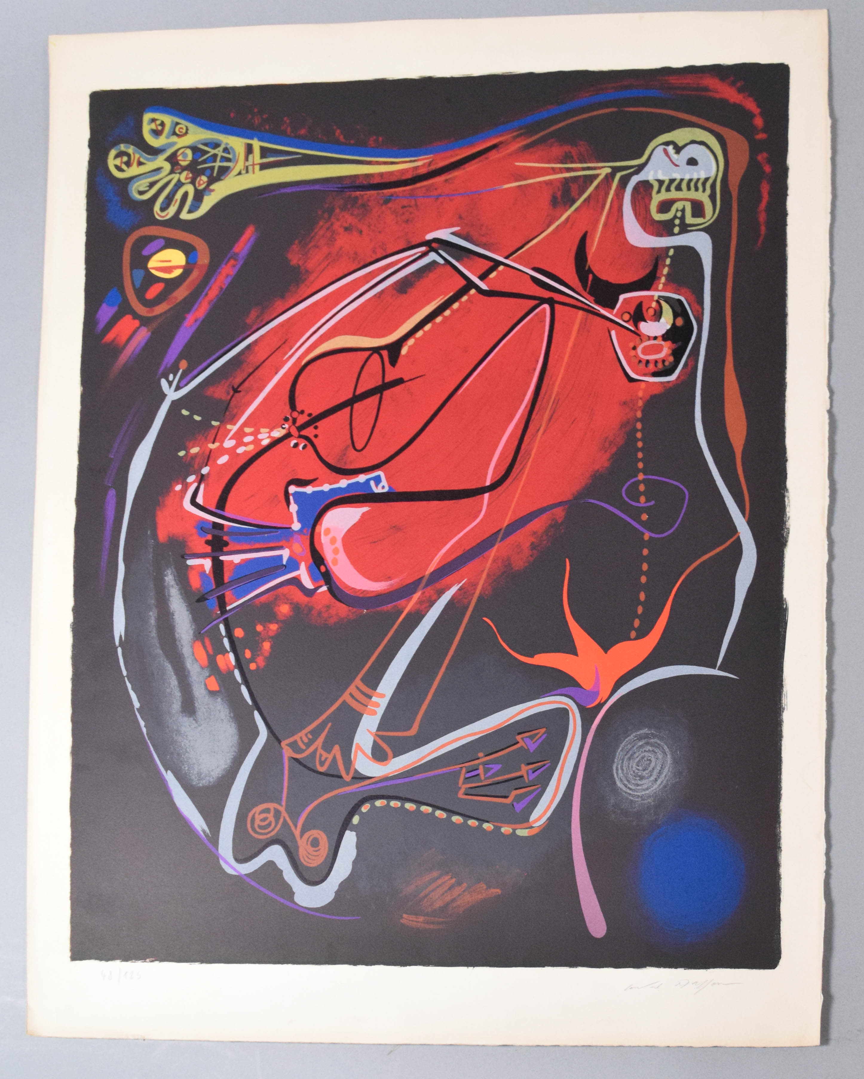 Andre Masson Pair of Signed Color Lithographs