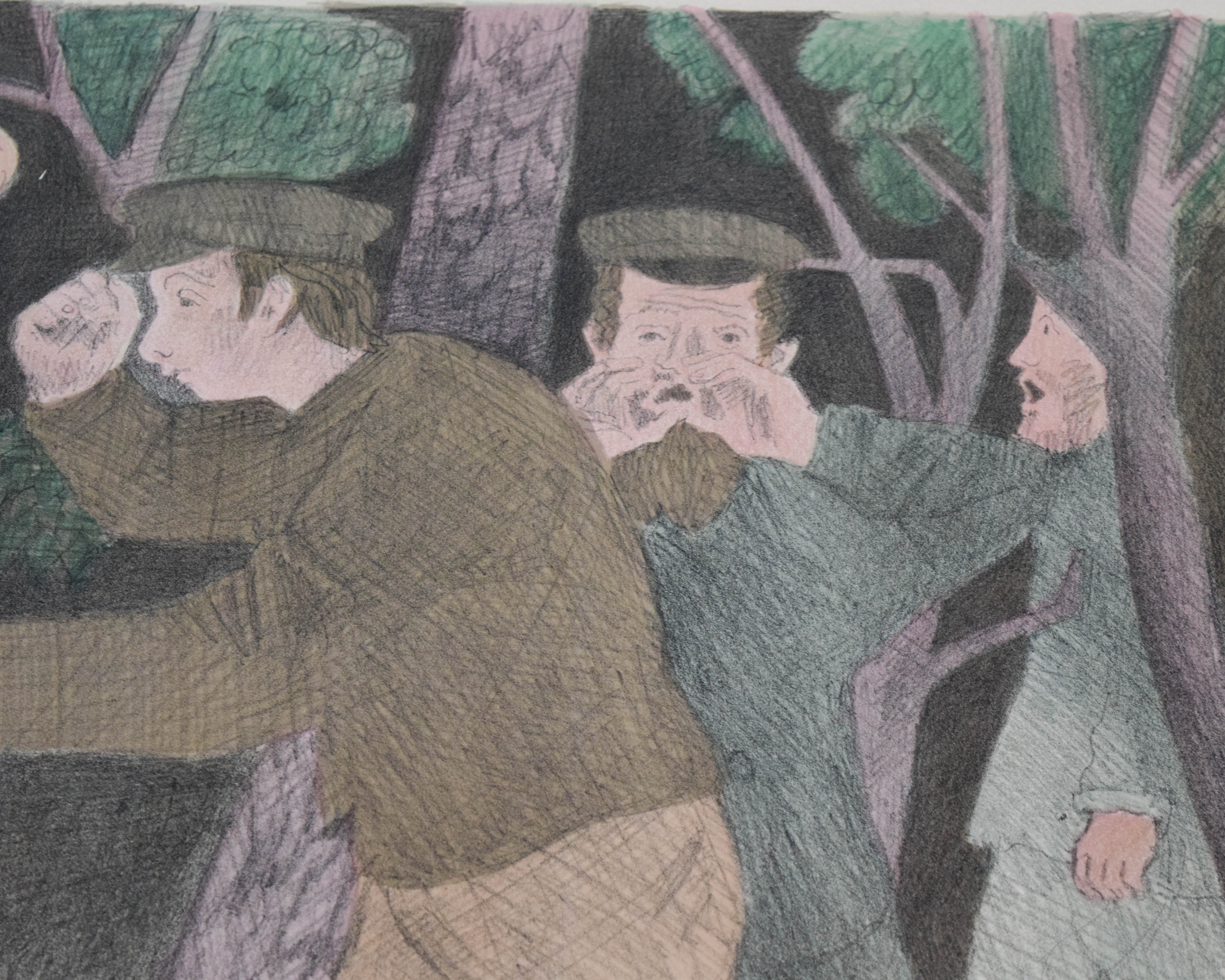 Raphael Soyer Group of 3 Color Lithographs