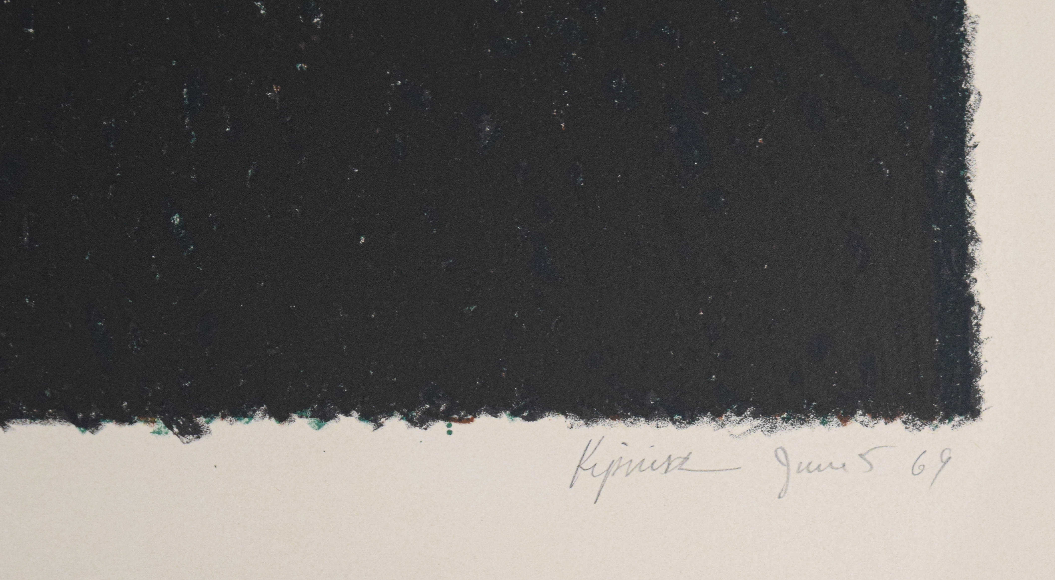 Robert Kipniss Signed Lithograph, Trial Proof, 1969