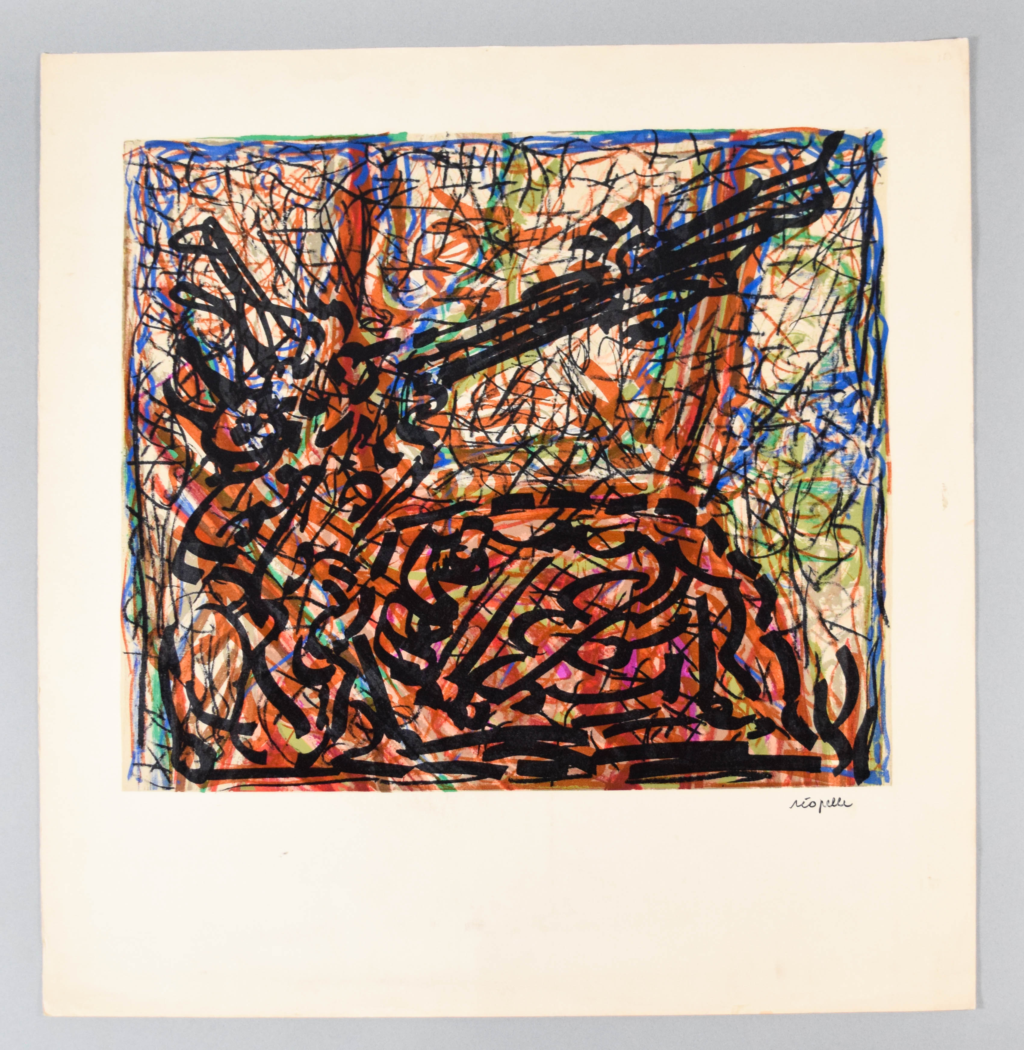 Jean-Paul Riopelle Lithograph Abstract Composition