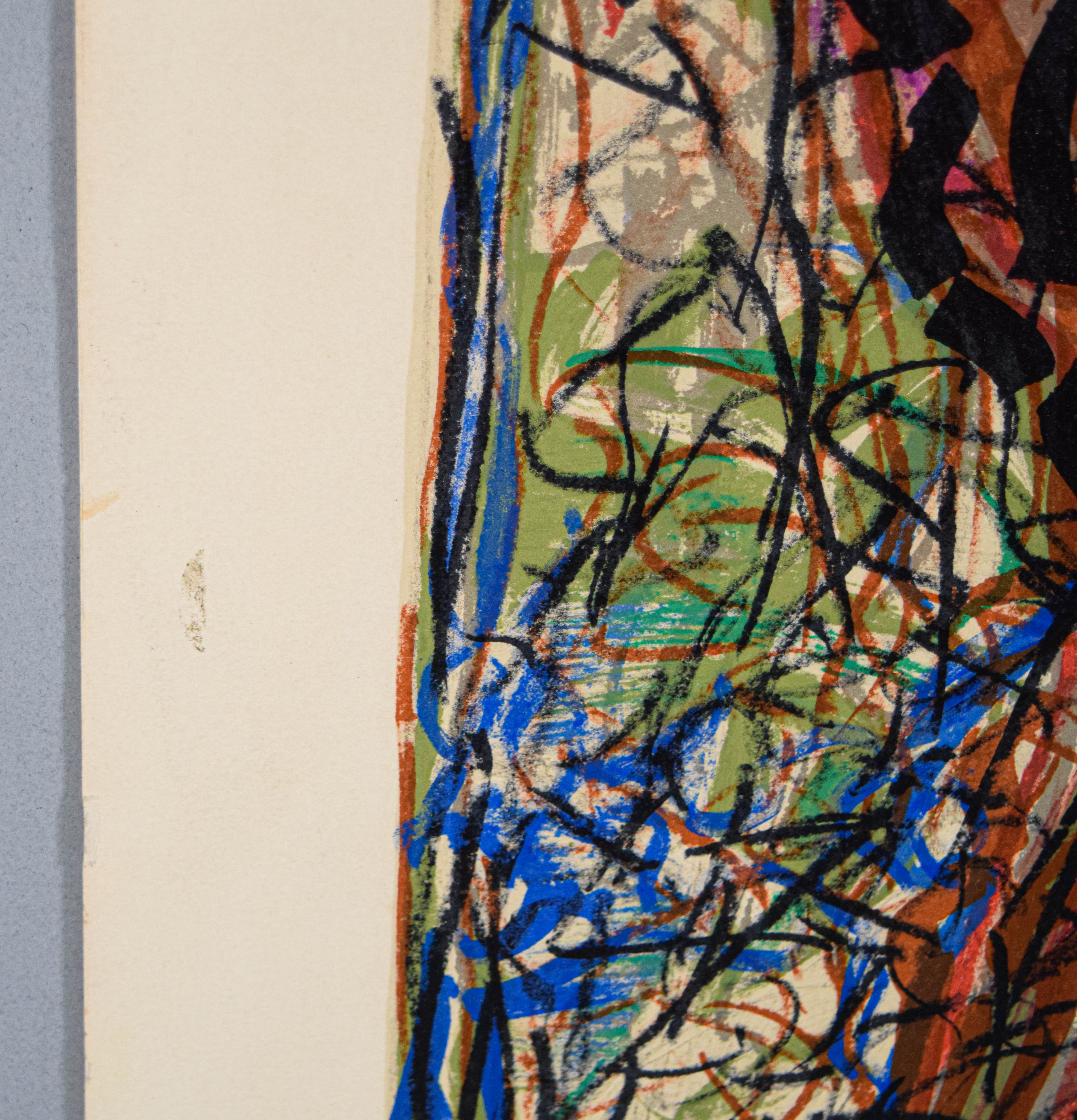 Jean-Paul Riopelle Lithograph Abstract Composition