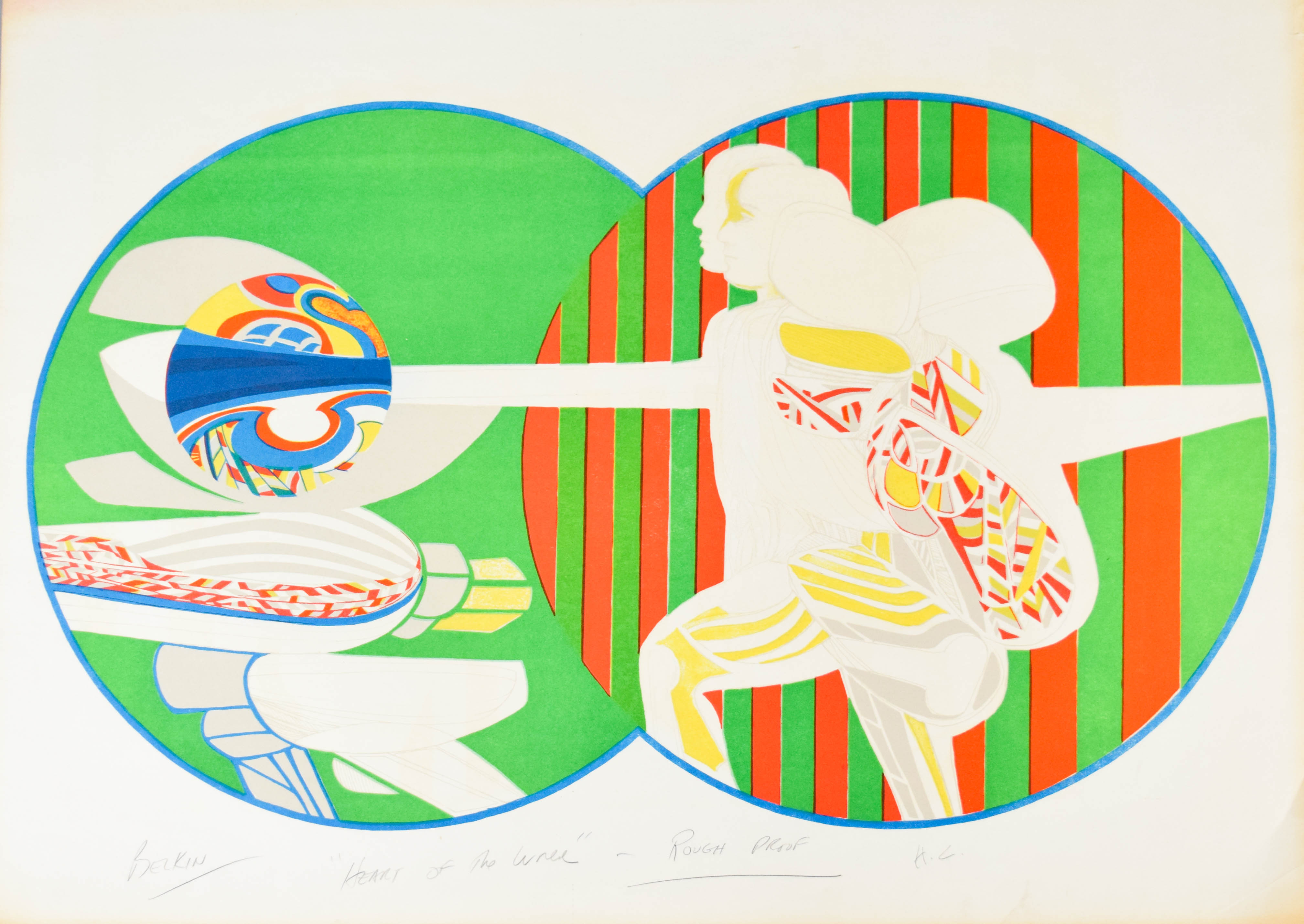 Arnold Belkin Lithograph Heart of the World