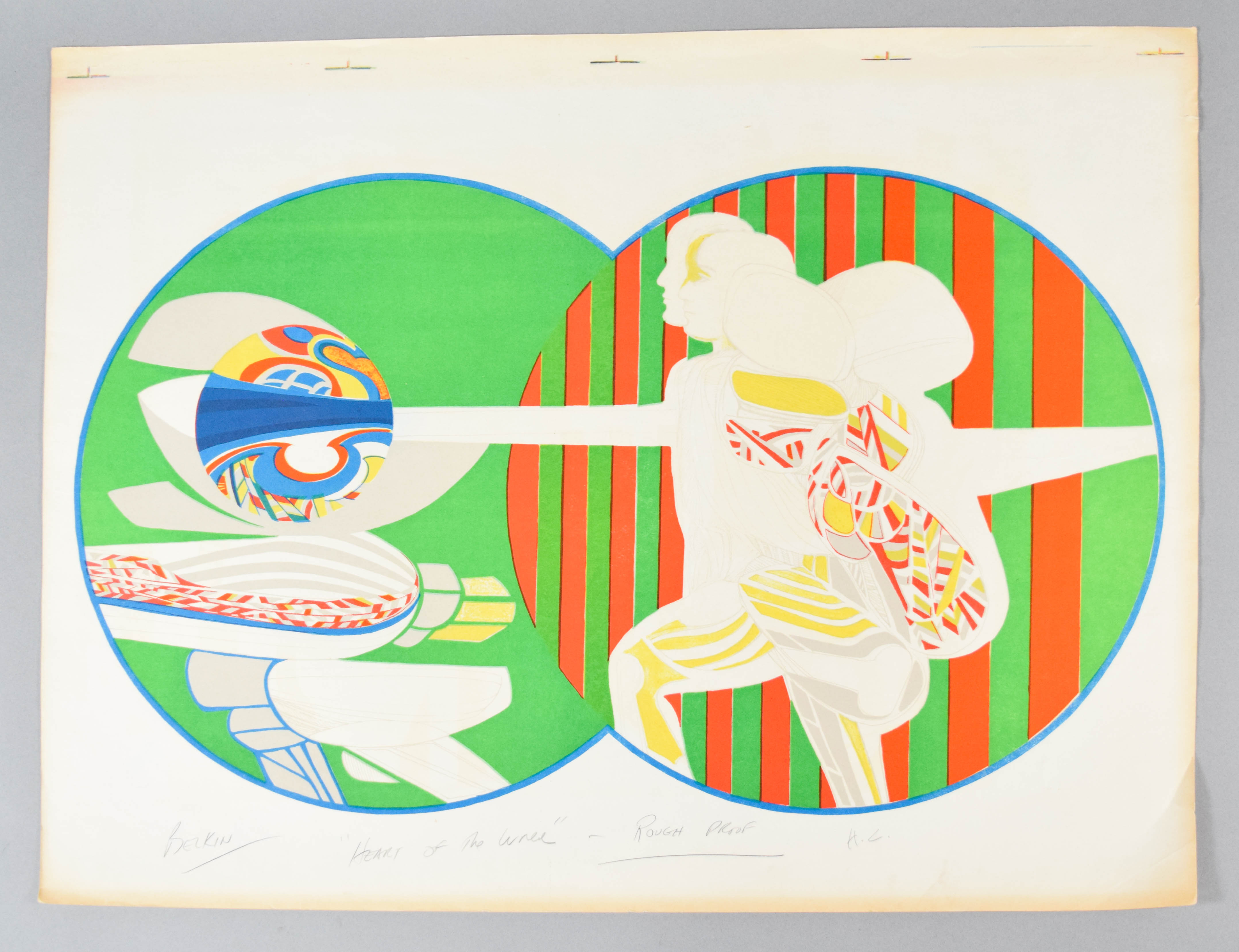 Arnold Belkin Lithograph Heart of the World