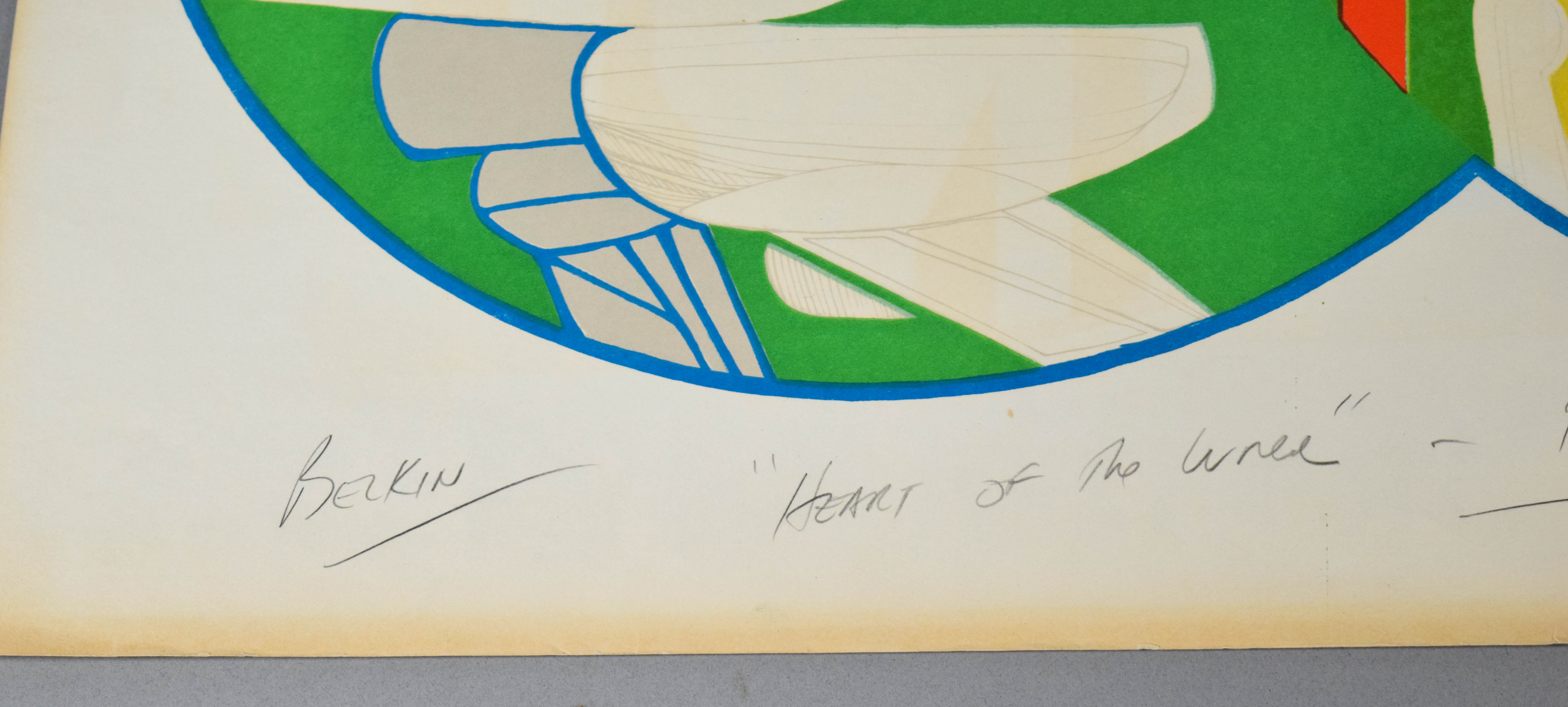 Arnold Belkin Lithograph Heart of the World