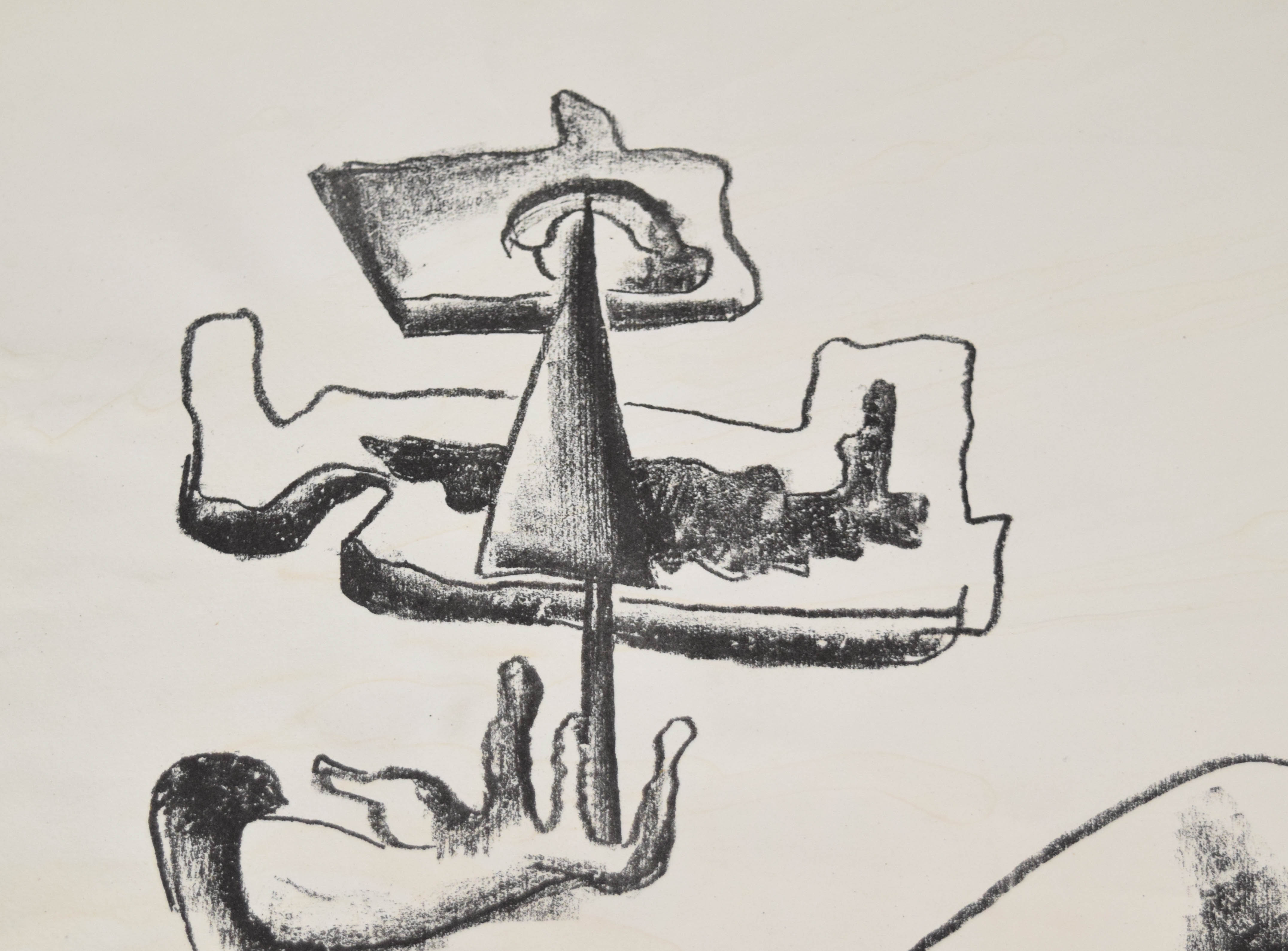 Ossip Zadkine Lithograph Acrobat, 1964