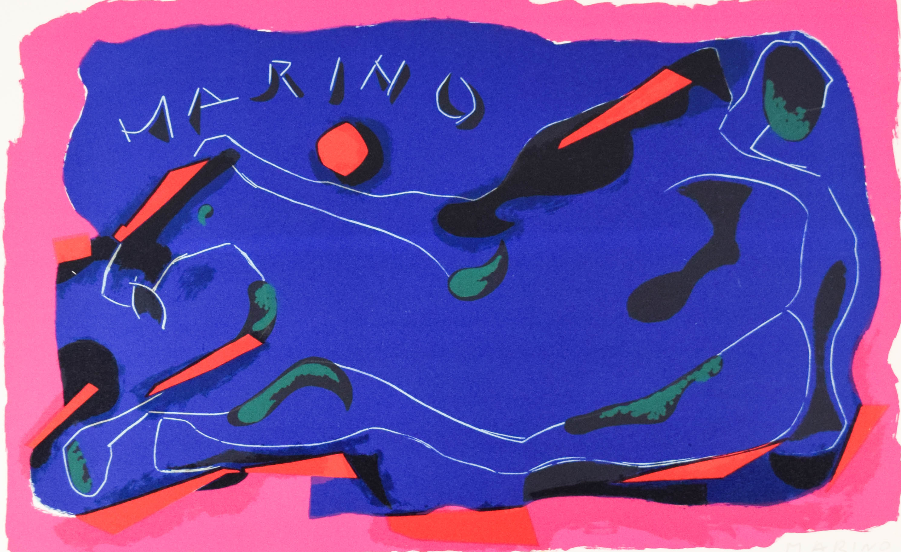 Marino Marini Lithograph Cavallo
