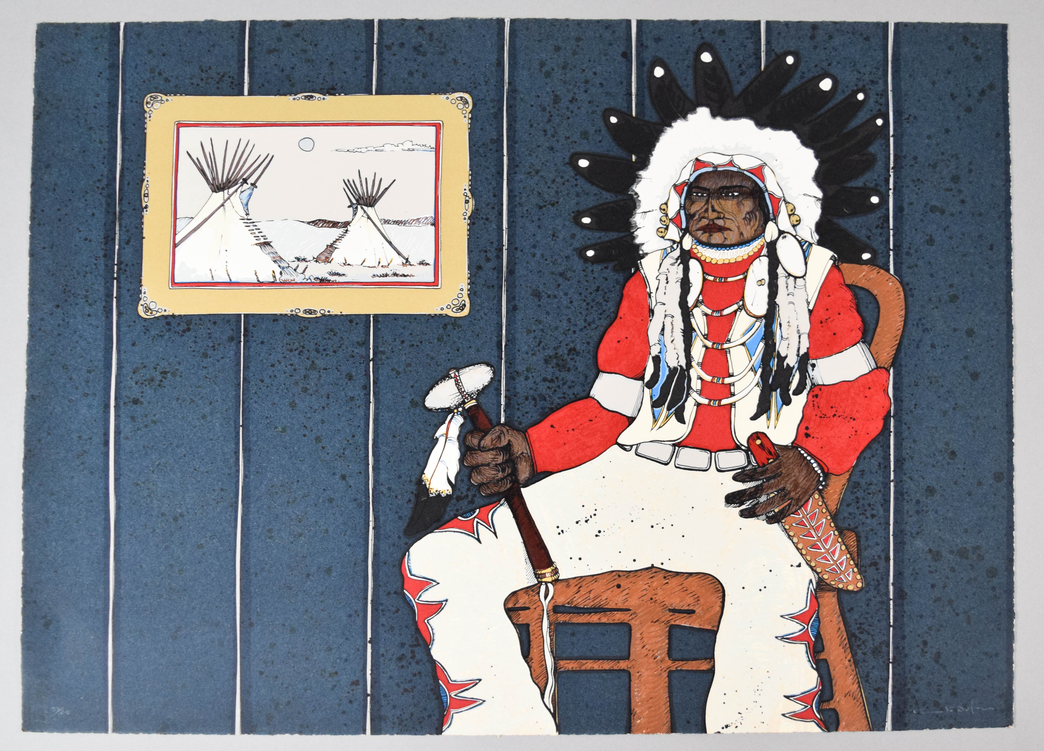 Kevin Red Star Lithograph Mad Dog 1980